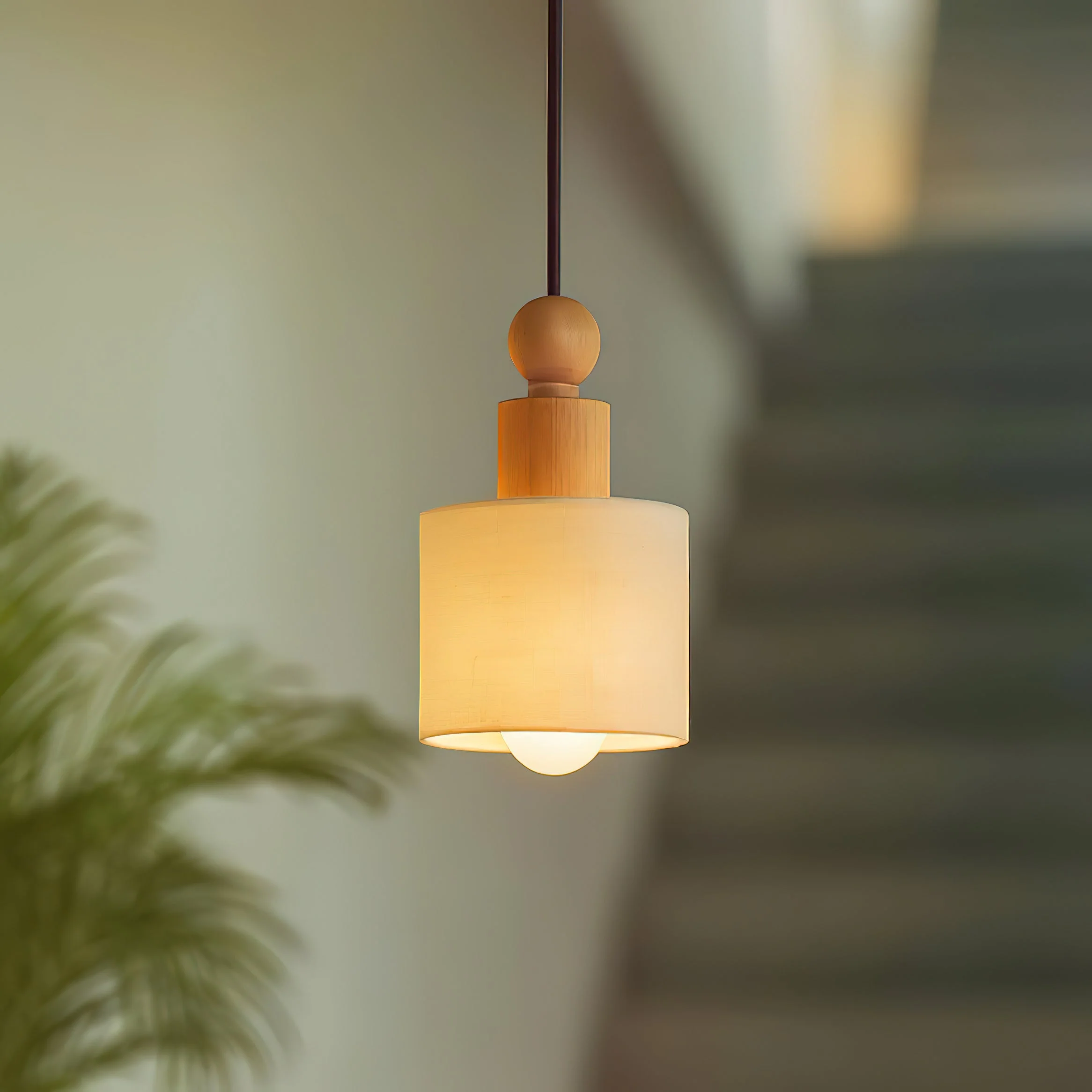 Orne Farmhouse Wood Pendant Light - Image 3