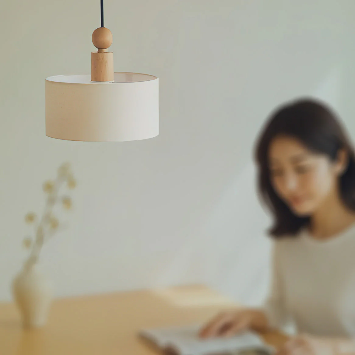Orne Farmhouse Wood Pendant Light - Image 4
