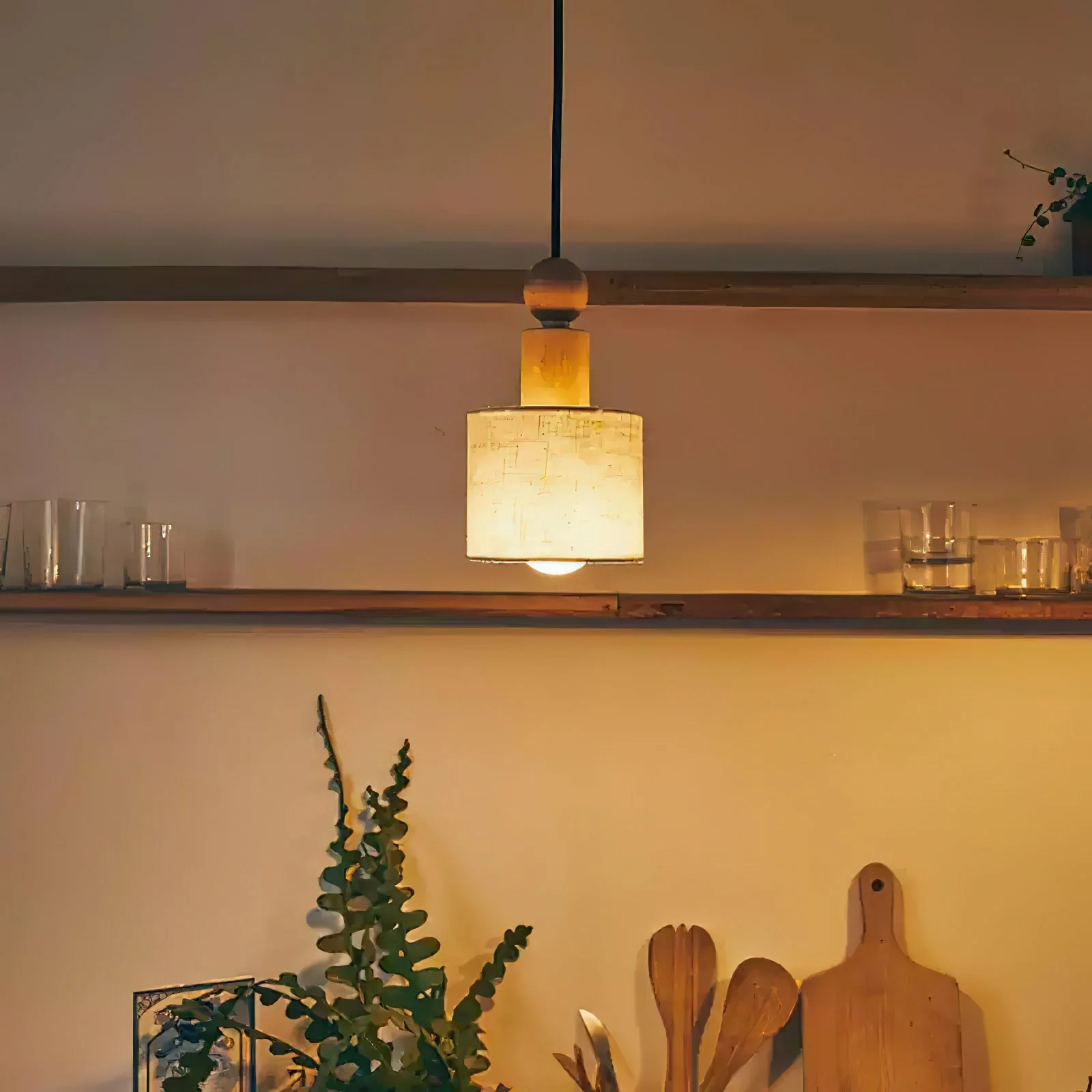 Orne Farmhouse Wood Pendant Light - Image 8