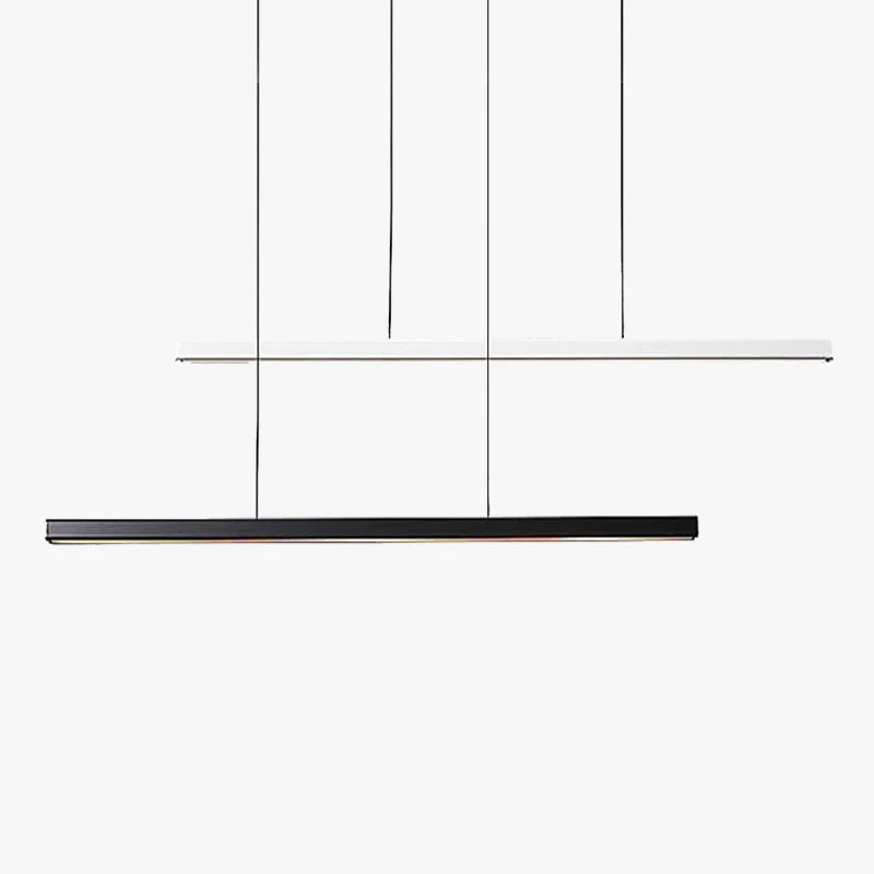 Orva Minimalist Classic Black & White Linear Pendant Light