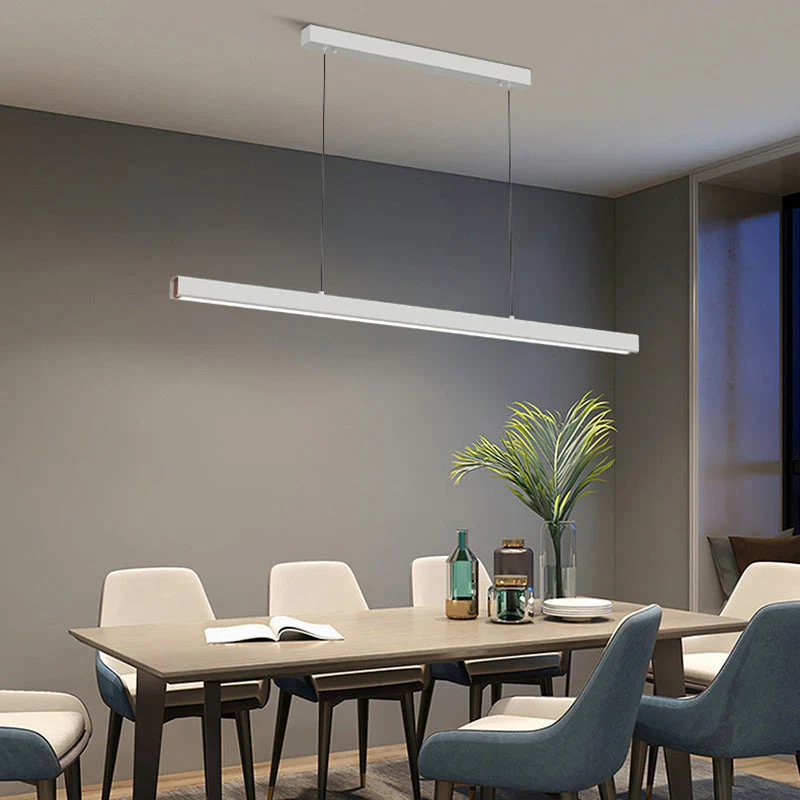 Orva Minimalist Classic Black & White Linear Pendant Light - Image 14