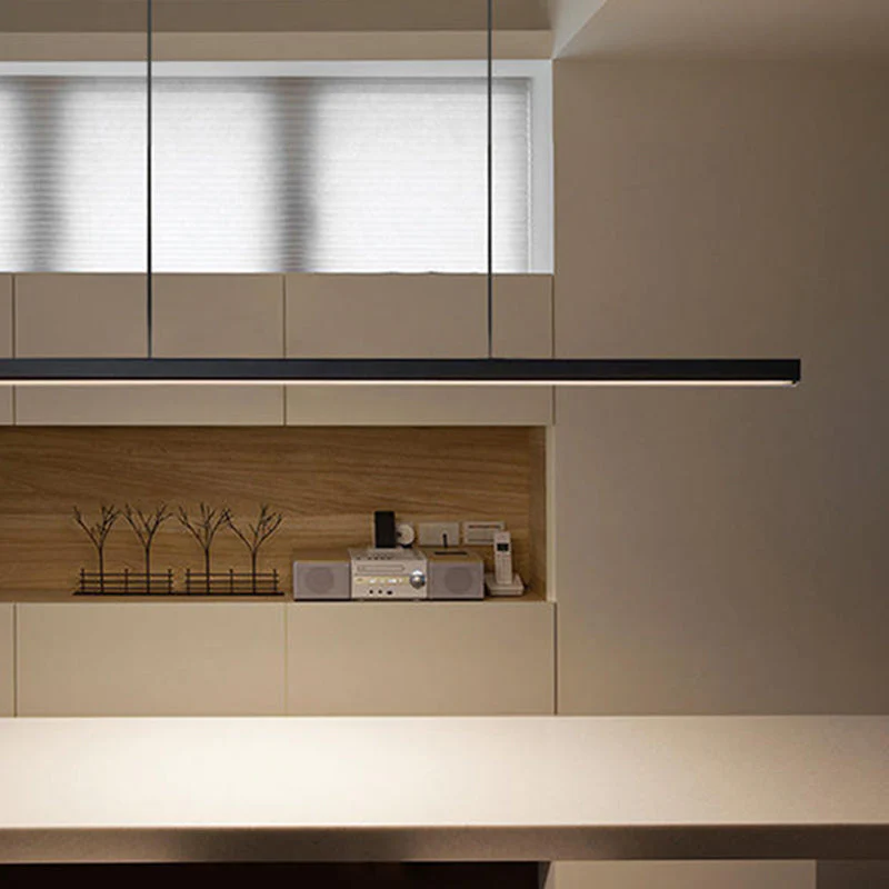 Orva Minimalist Classic Black & White Linear Pendant Light - Image 15