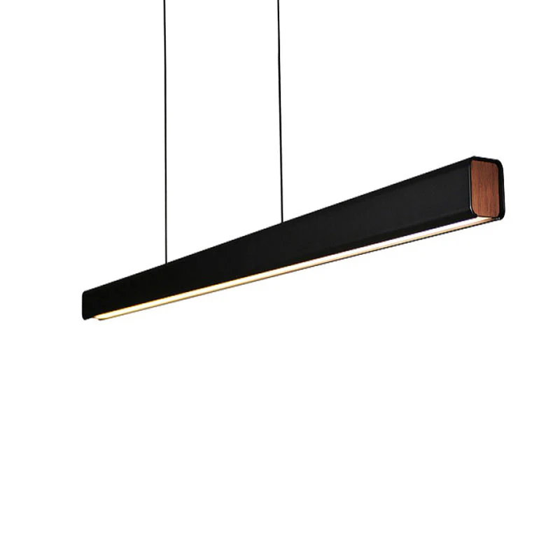 Orva Minimalist Classic Black & White Linear Pendant Light - Image 8