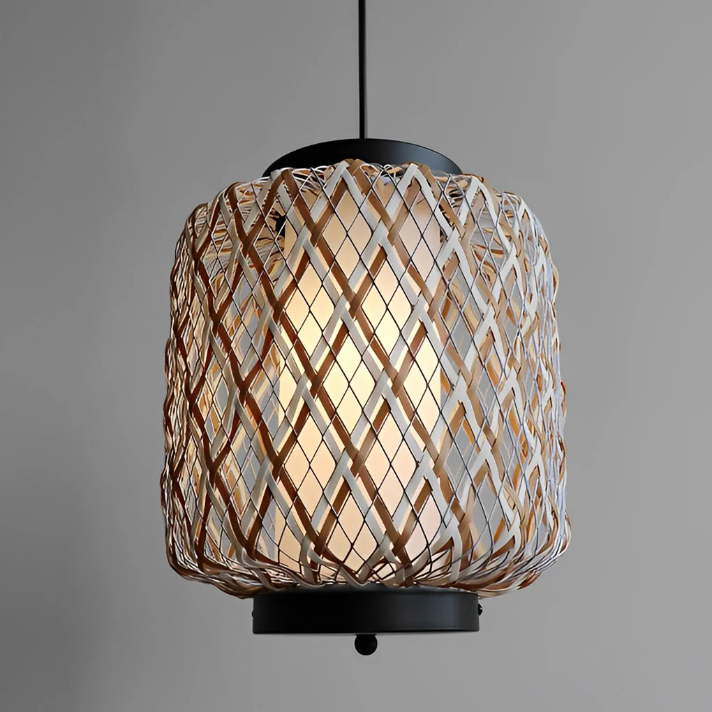 Orvee Rustic Modern Rattan Outdoor Pendants Lights - Image 12