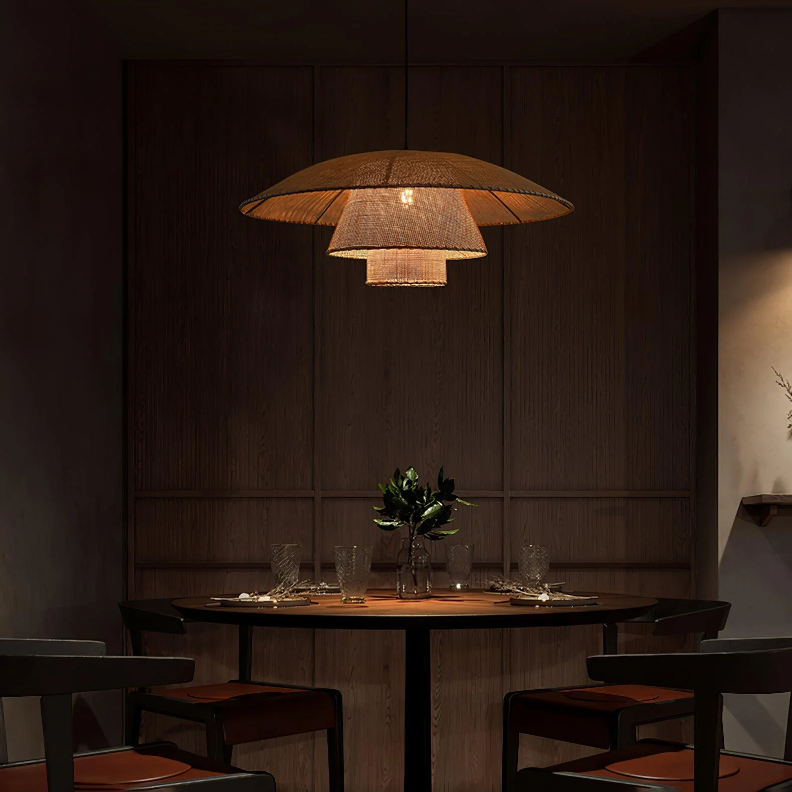 Orvellace Rattan Vintage Pendant Lamp - Image 20