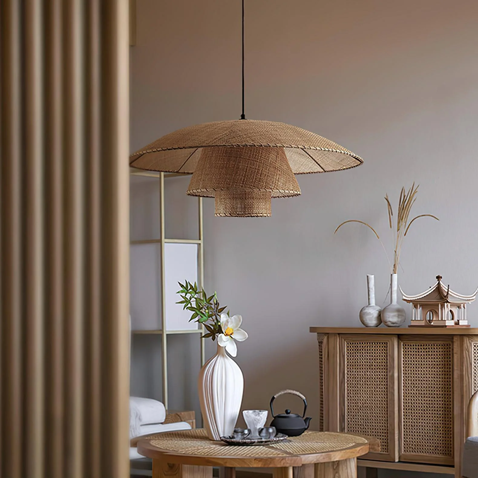 Orvellace Rattan Vintage Pendant Lamp - Image 24