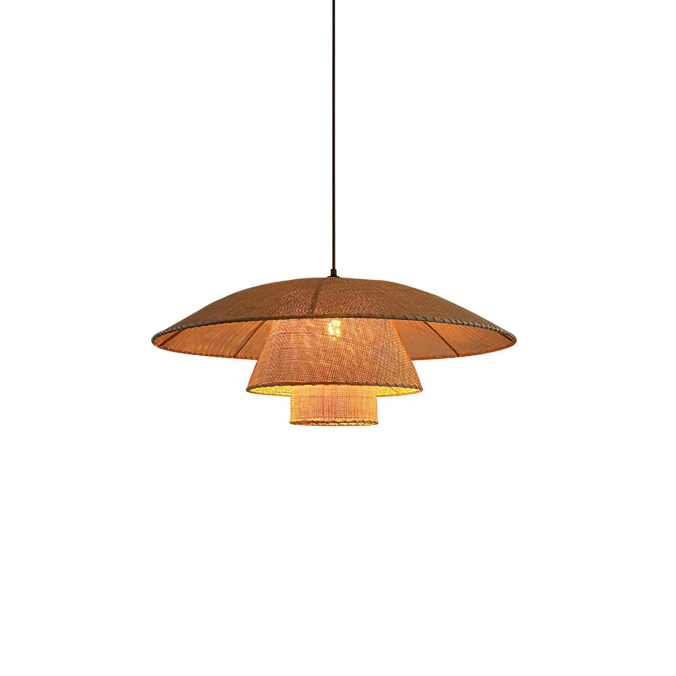Orvellace Rattan Vintage Pendant Lamp - Image 6