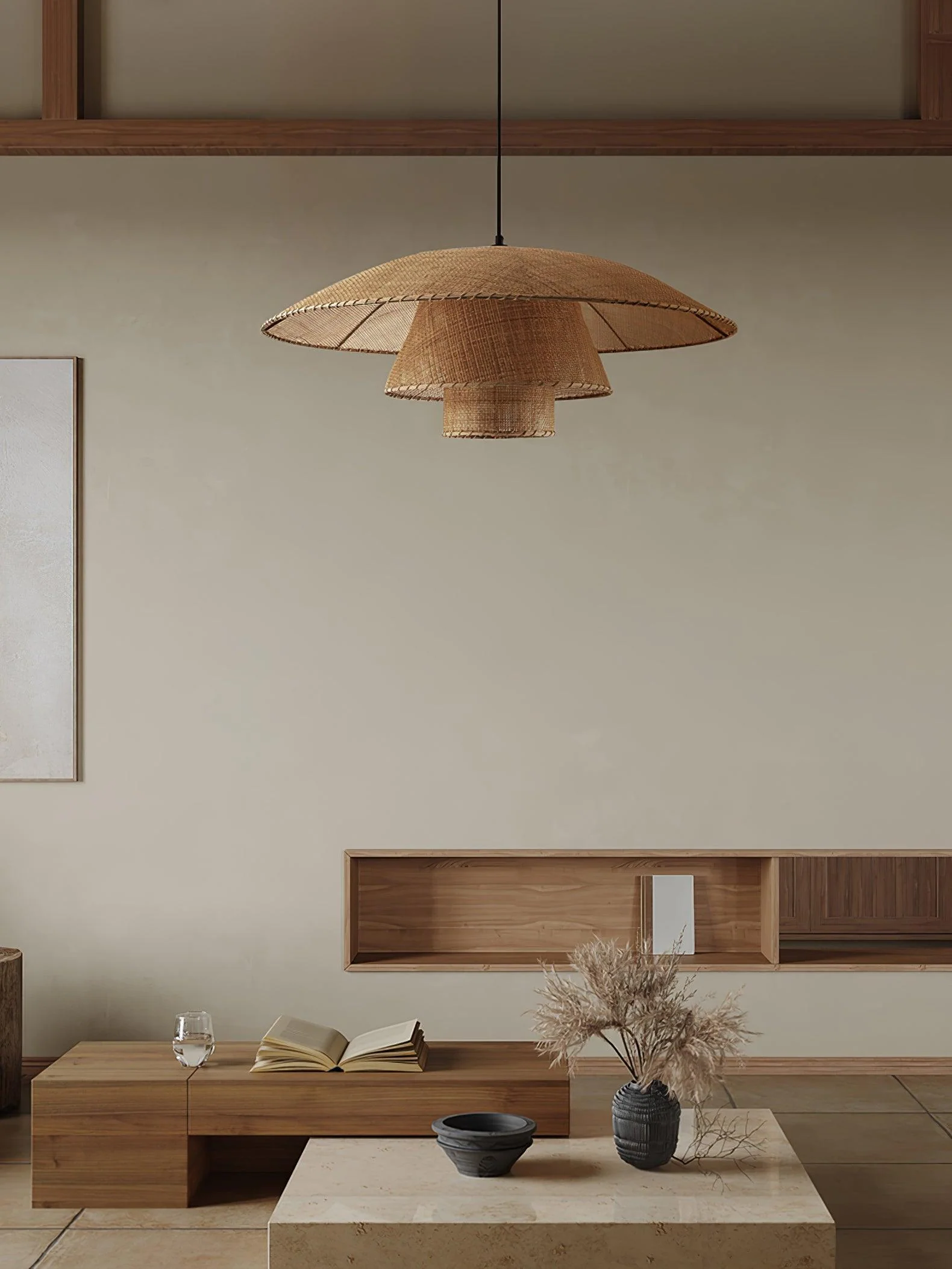 Orvellace Rattan Vintage Pendant Lamp - Image 8
