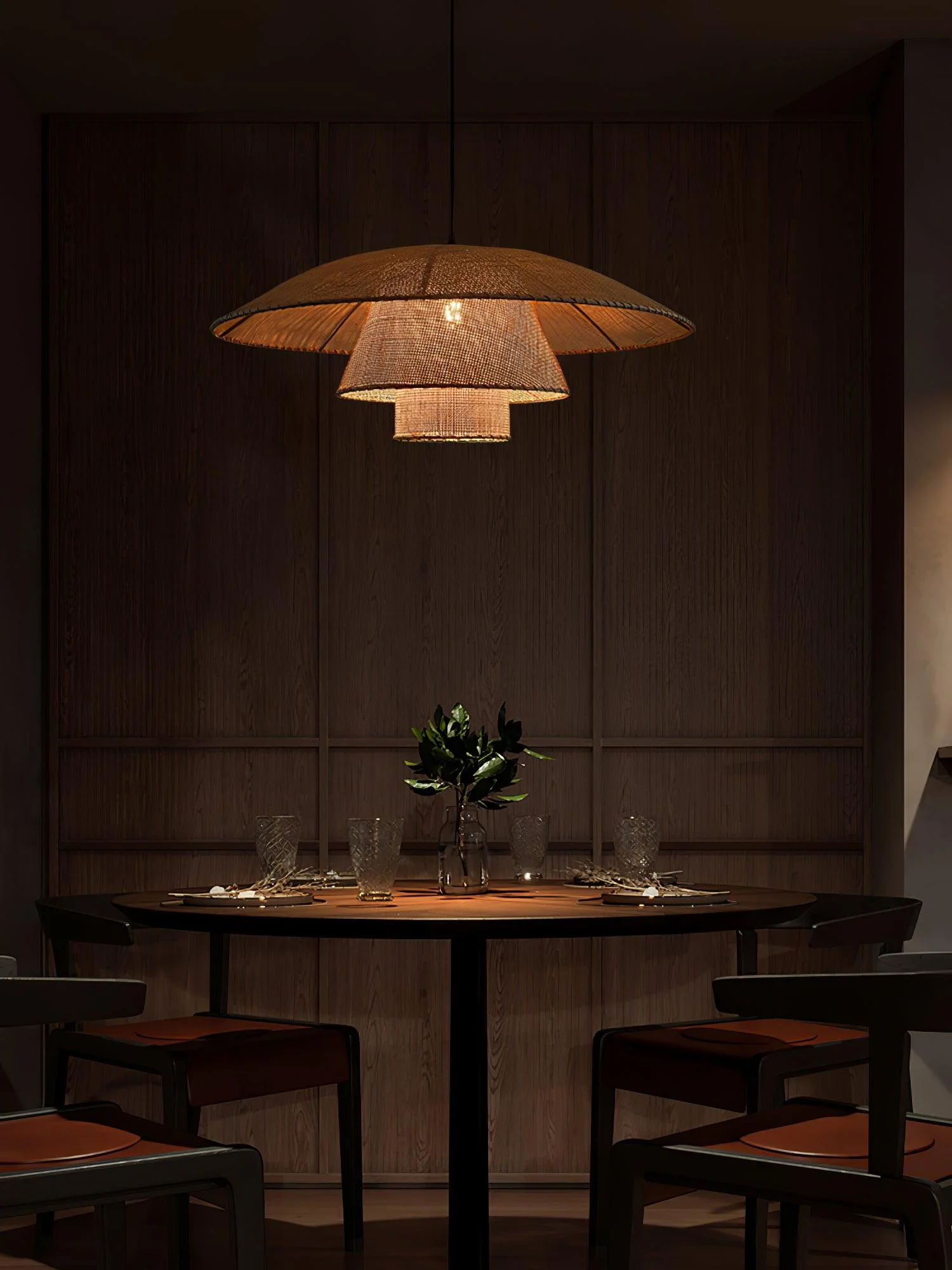 Orvellace Rattan Vintage Pendant Lamp - Image 9