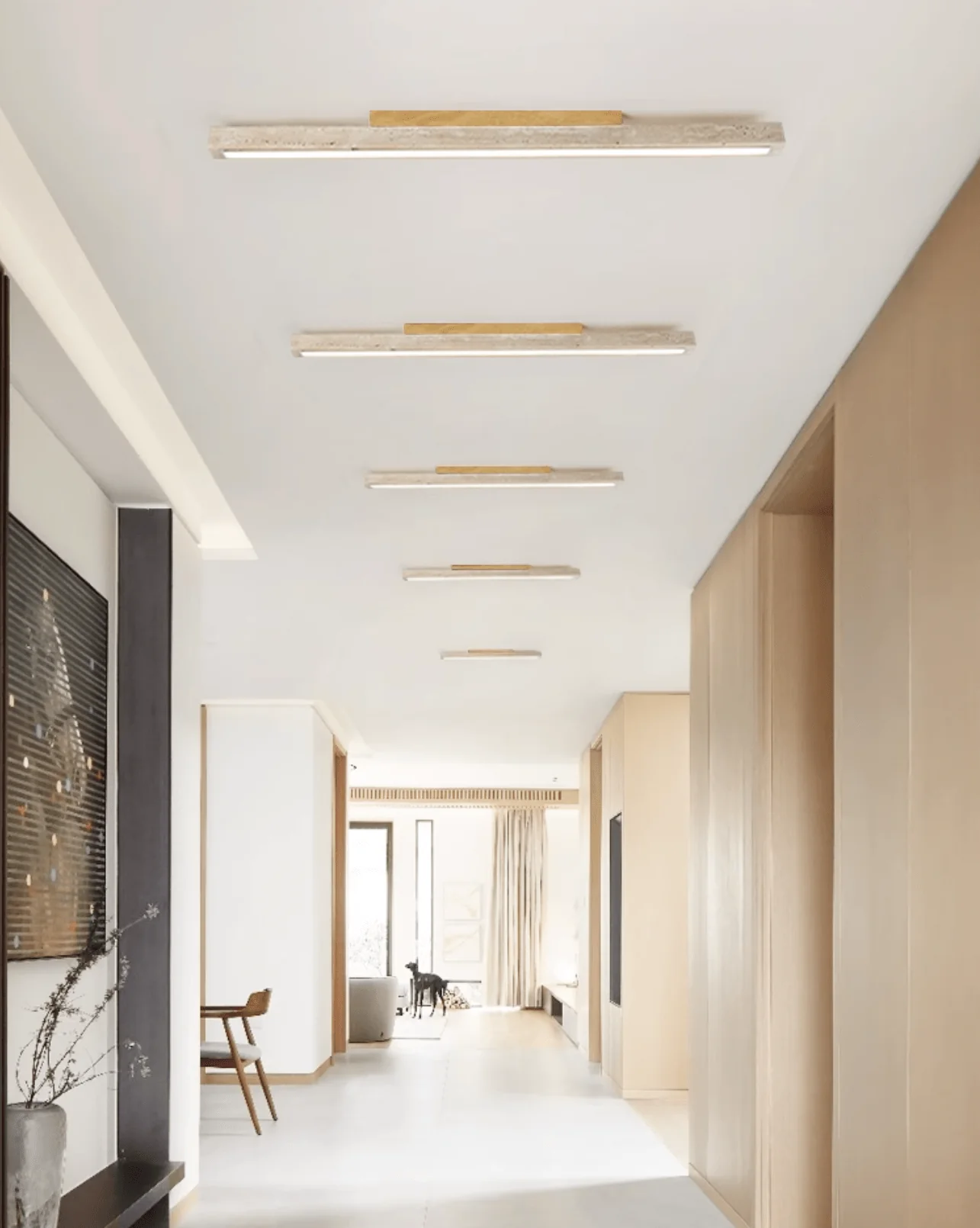 Orvenarae Minimalist Travertine Linear Light - Image 21