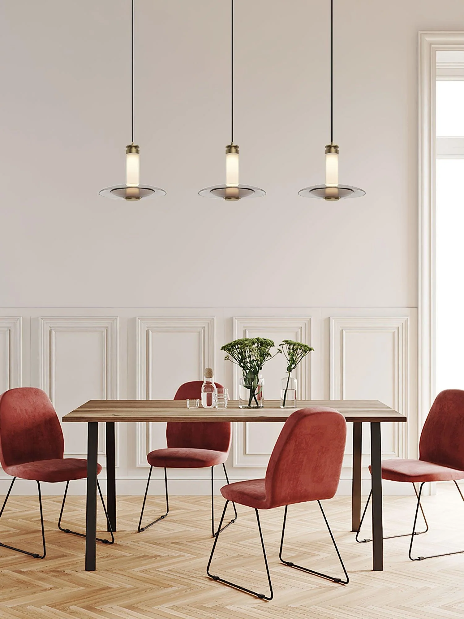 Oryxa Glass Futuristic Pendant Lamp - Image 40