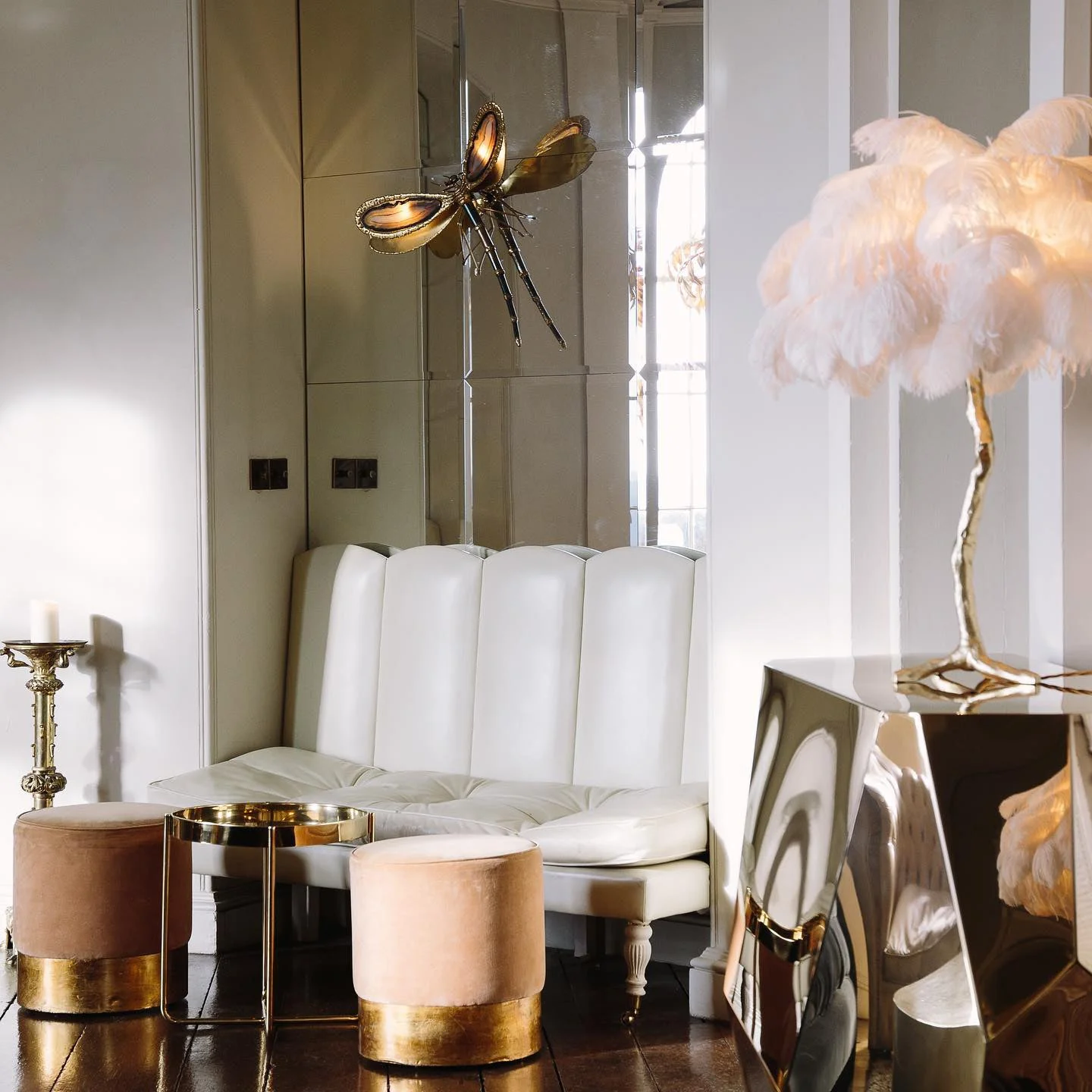 Ostrich Contemporary Feather Table Lamp - Image 16