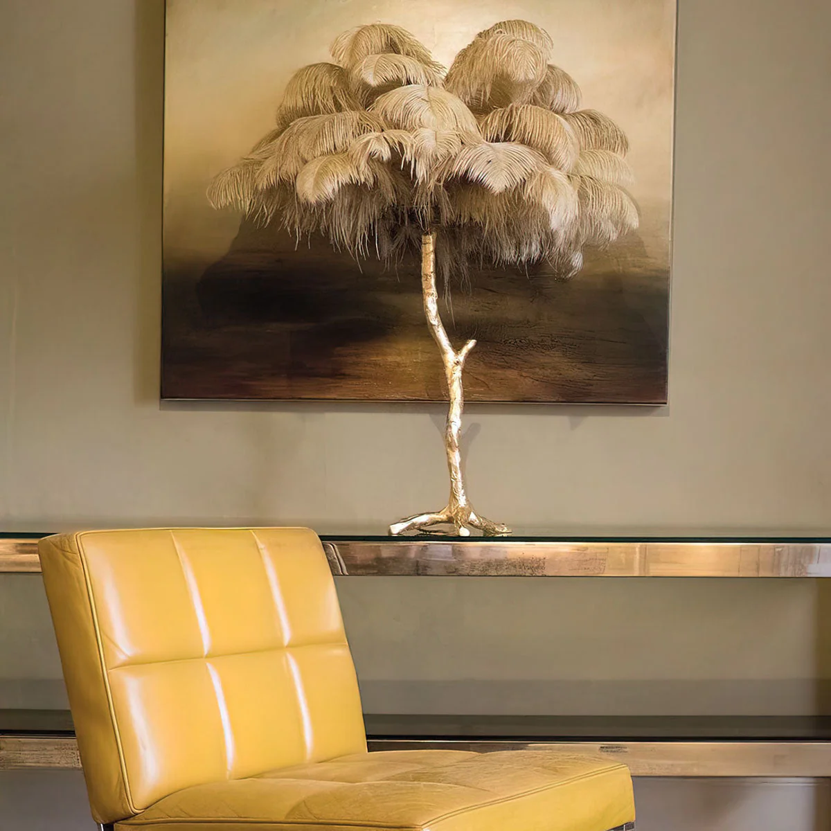 Ostrich Contemporary Feather Table Lamp - Image 22
