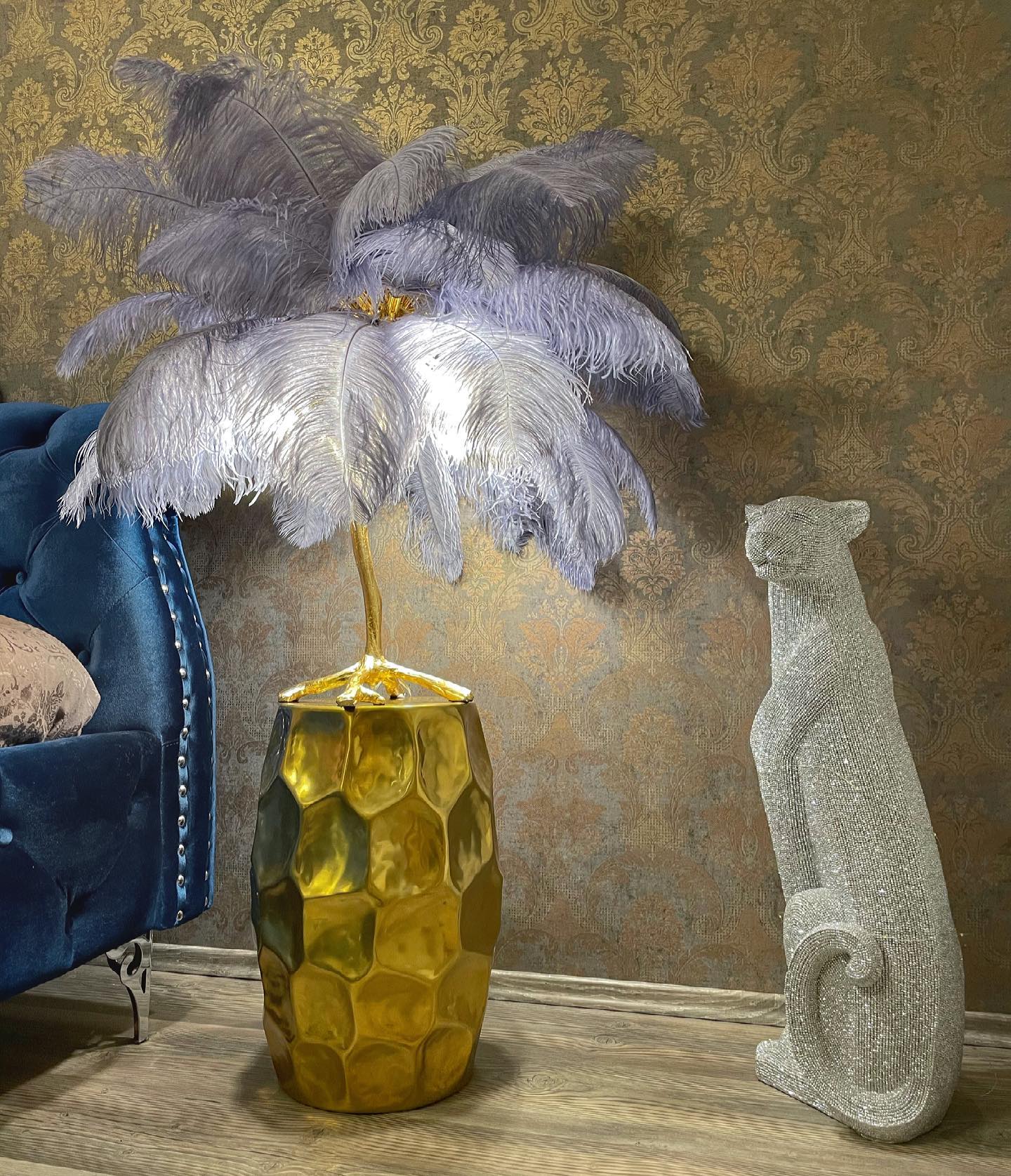 Ostrich Contemporary Feather Table Lamp - Image 41