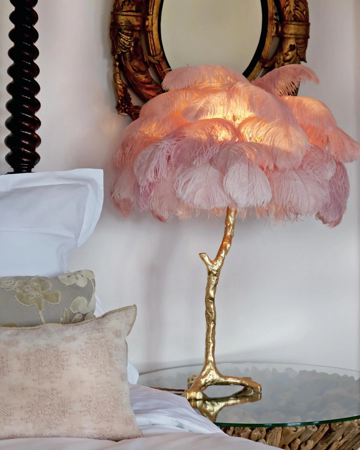 Ostrich Contemporary Feather Table Lamp - Image 43