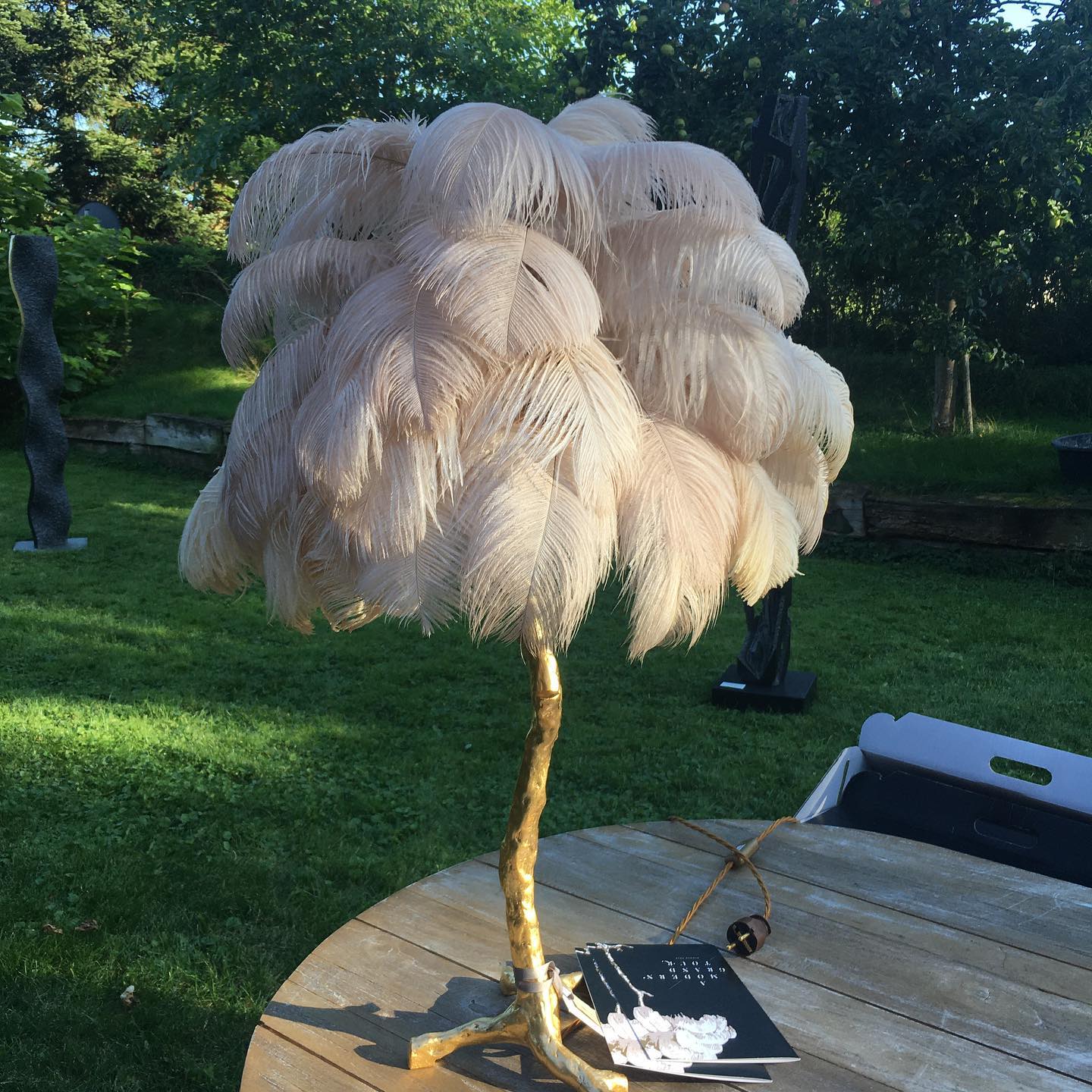 Ostrich Contemporary Feather Table Lamp - Image 48