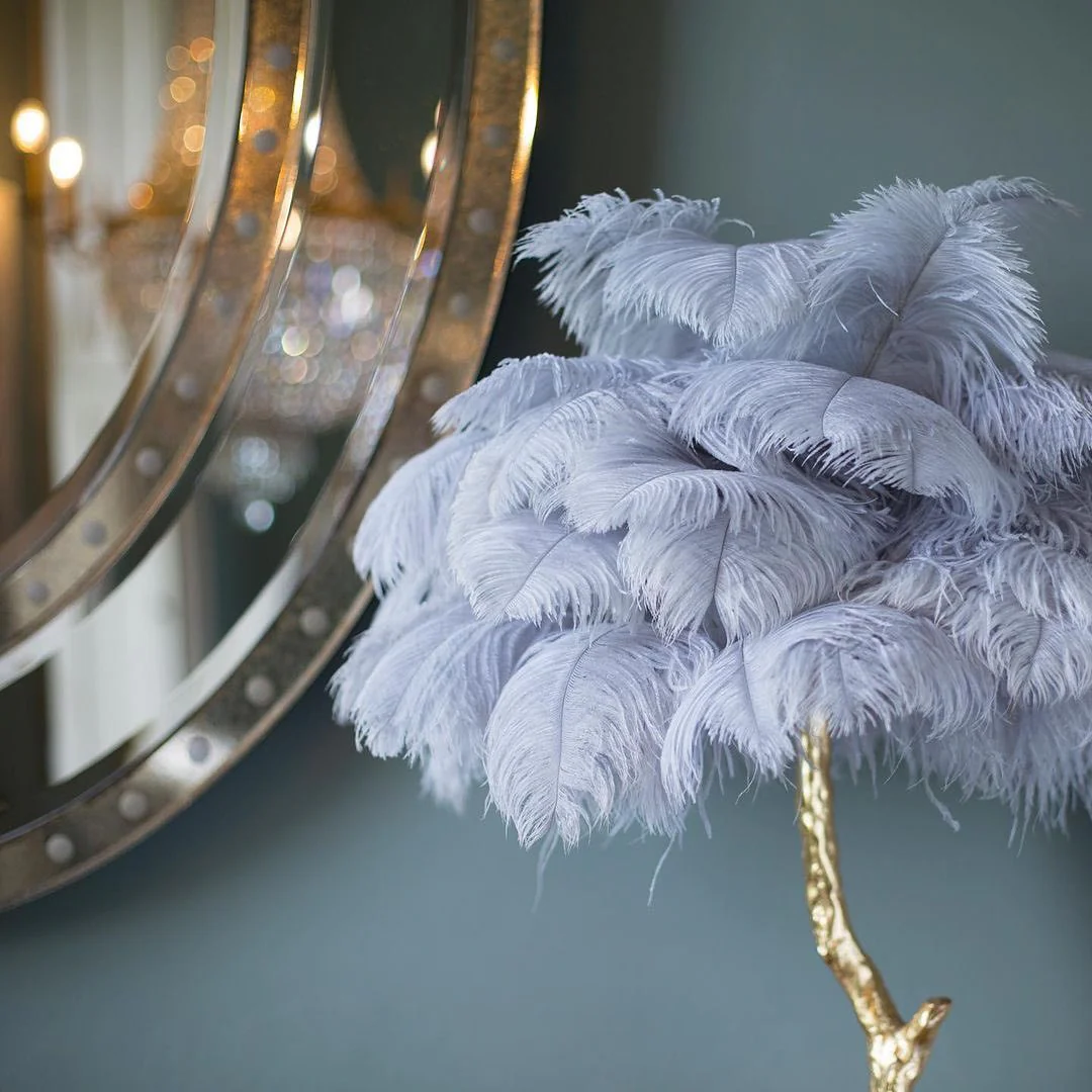 Ostrich Contemporary Feather Table Lamp - Image 57