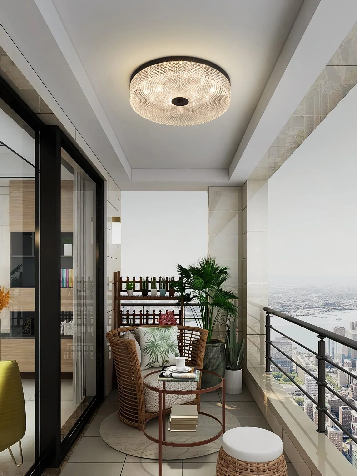 Ovelion Modern Minimalist Striped Ceiling Light - Image 30