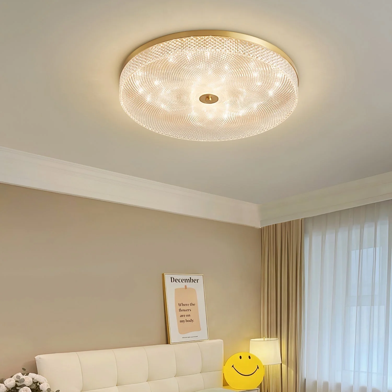 Ovelion Modern Minimalist Striped Ceiling Light - Image 4
