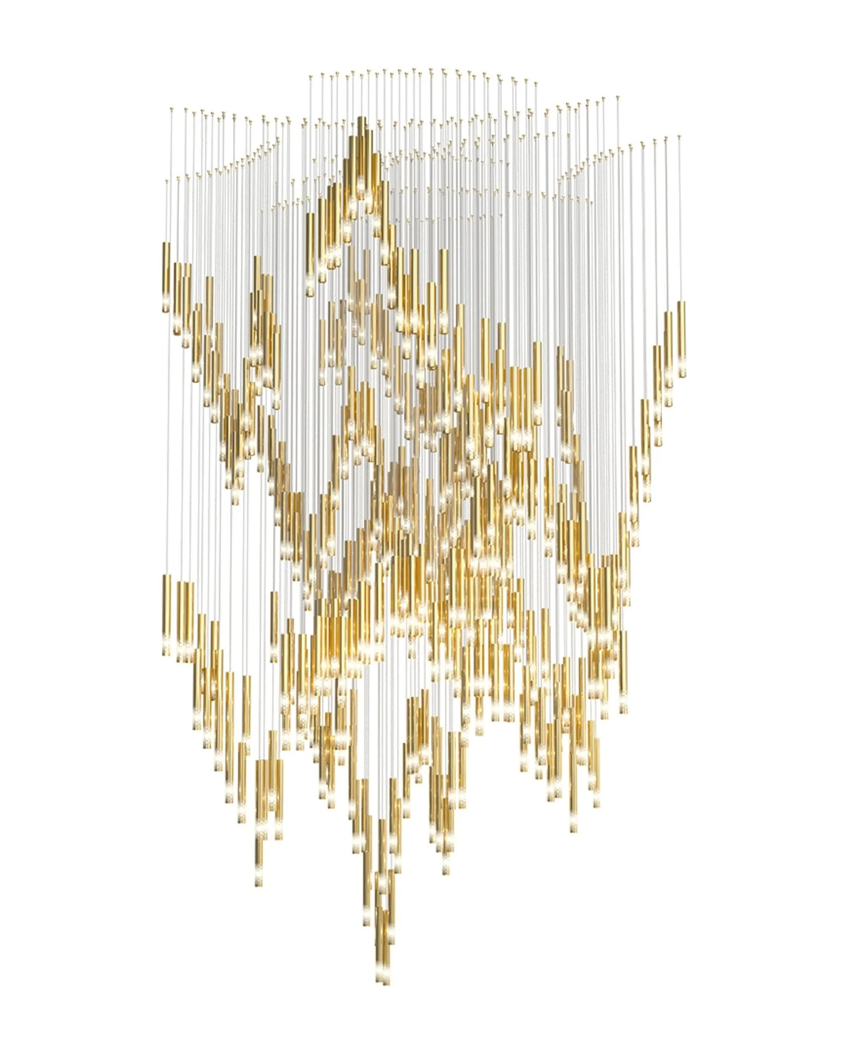 Ovynira Gold Rod Chandelier - Image 15