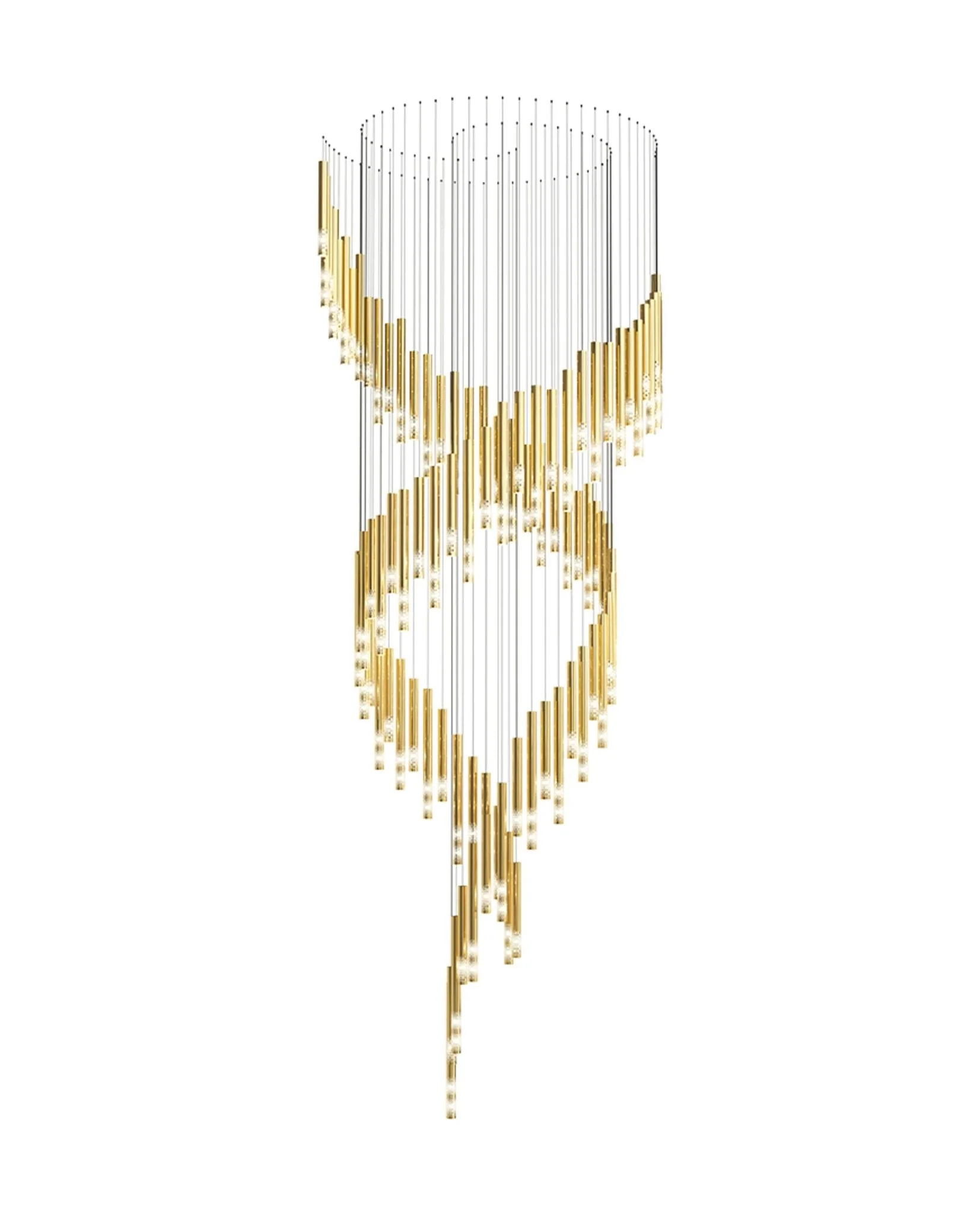 Ovynira Gold Rod Chandelier - Image 17