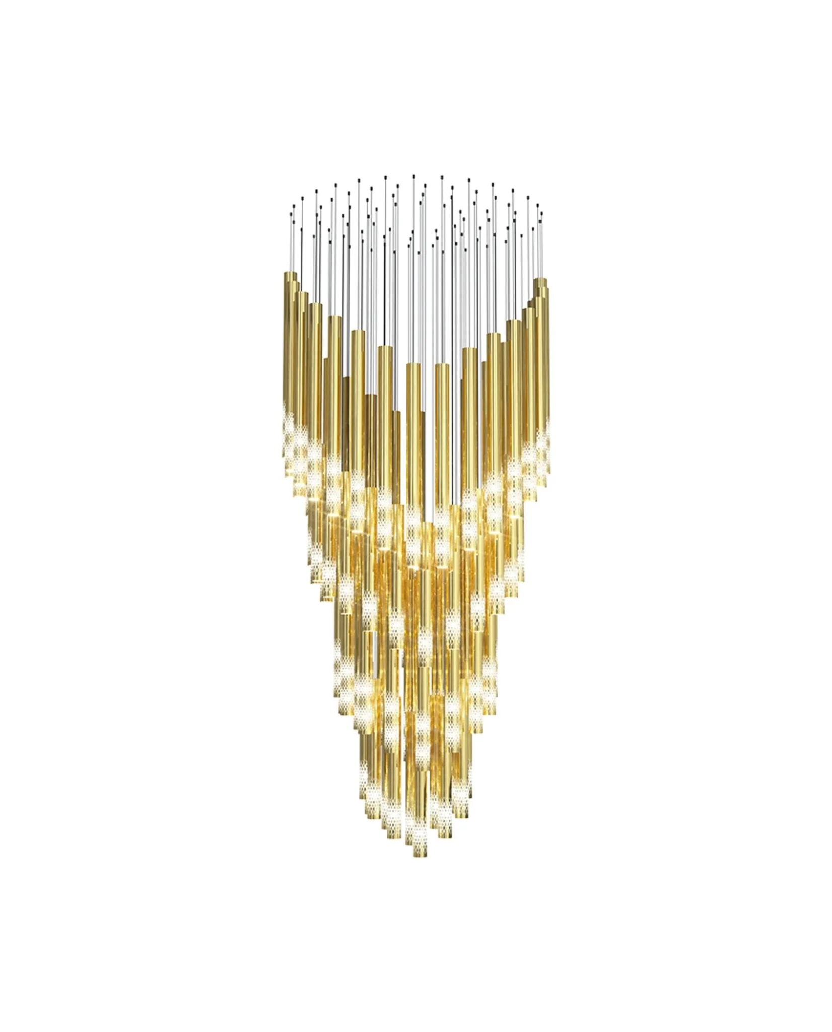 Ovynira Gold Rod Chandelier - Image 18
