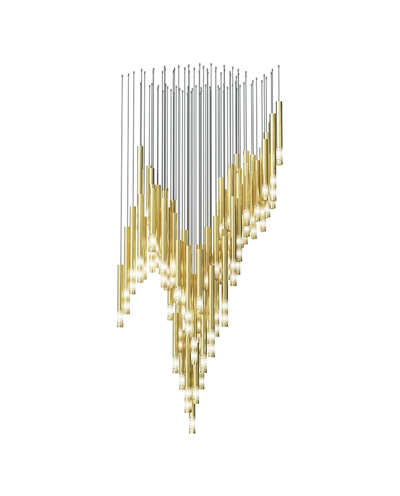 Ovynira Gold Rod Chandelier - Image 19