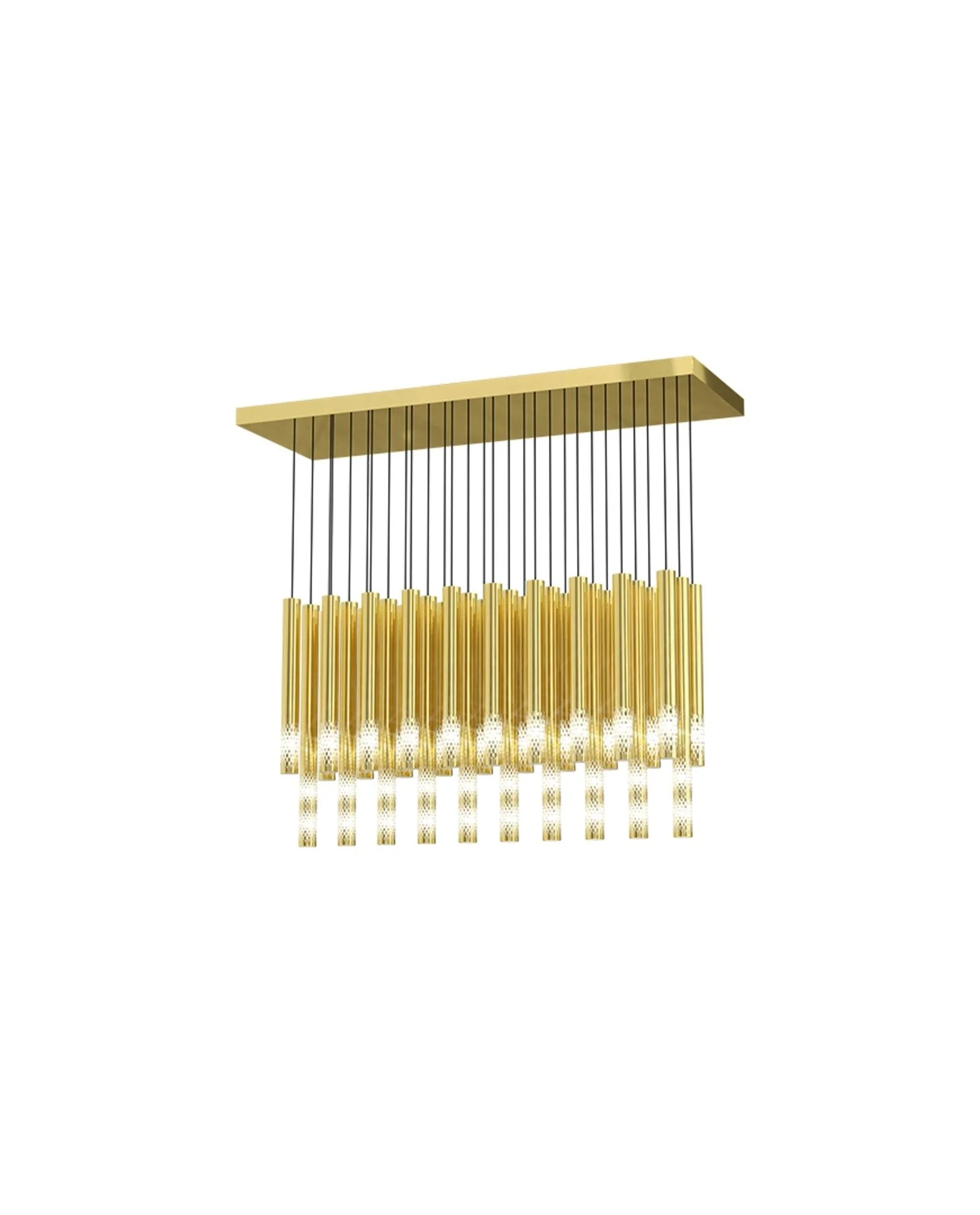 Ovynira Gold Rod Chandelier - Image 21