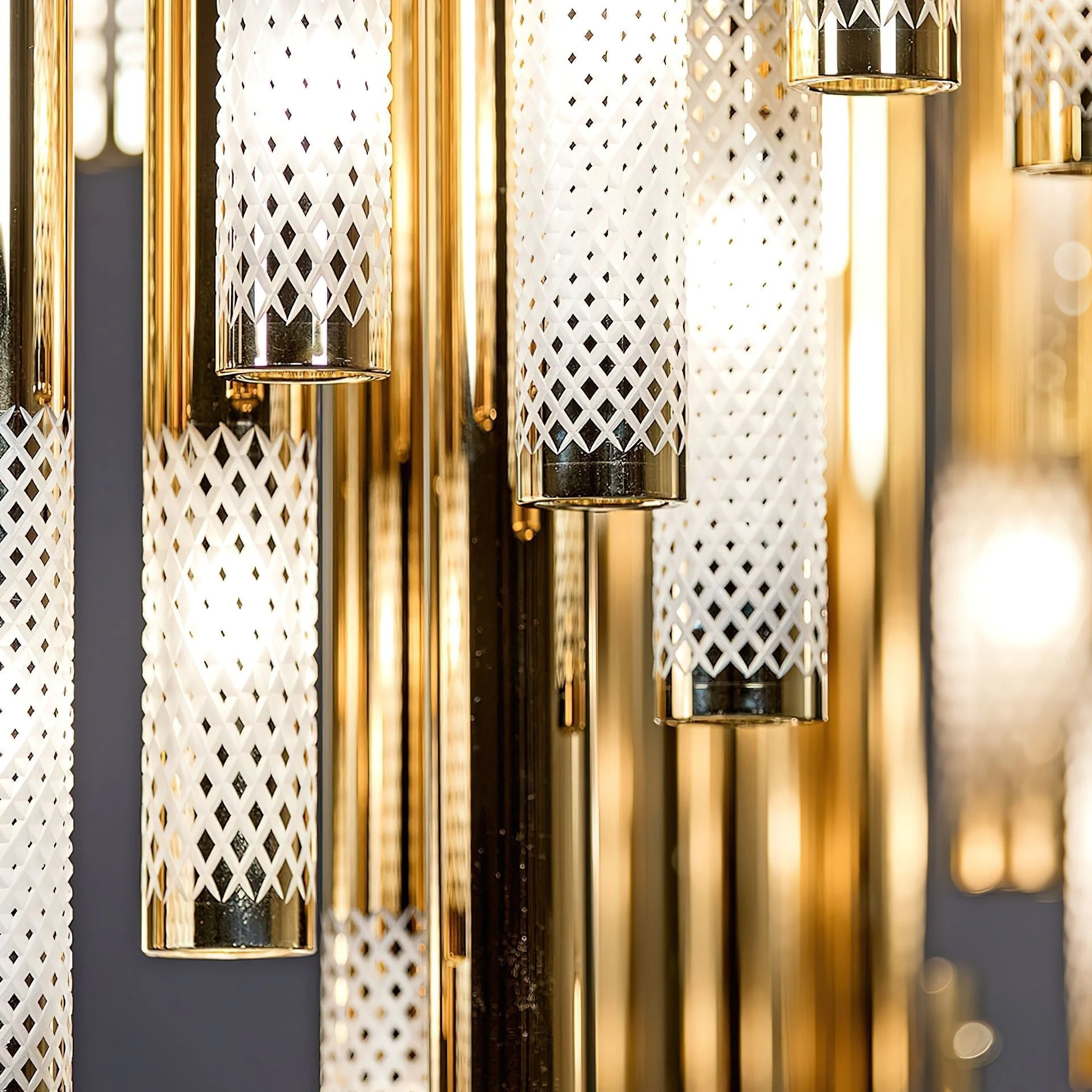 Ovynira Gold Rod Chandelier - Image 28