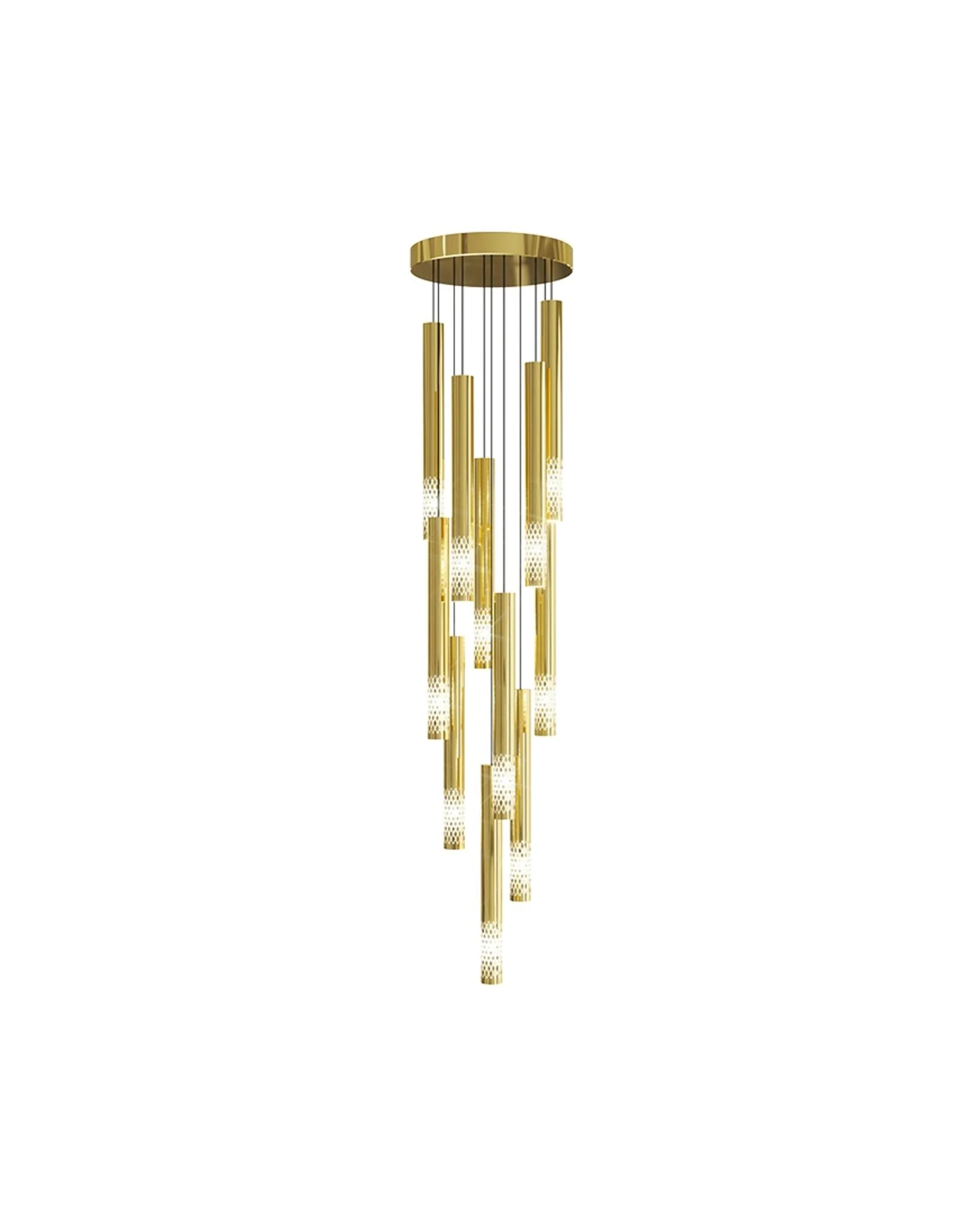 Ovynira Gold Rod Chandelier - Image 30
