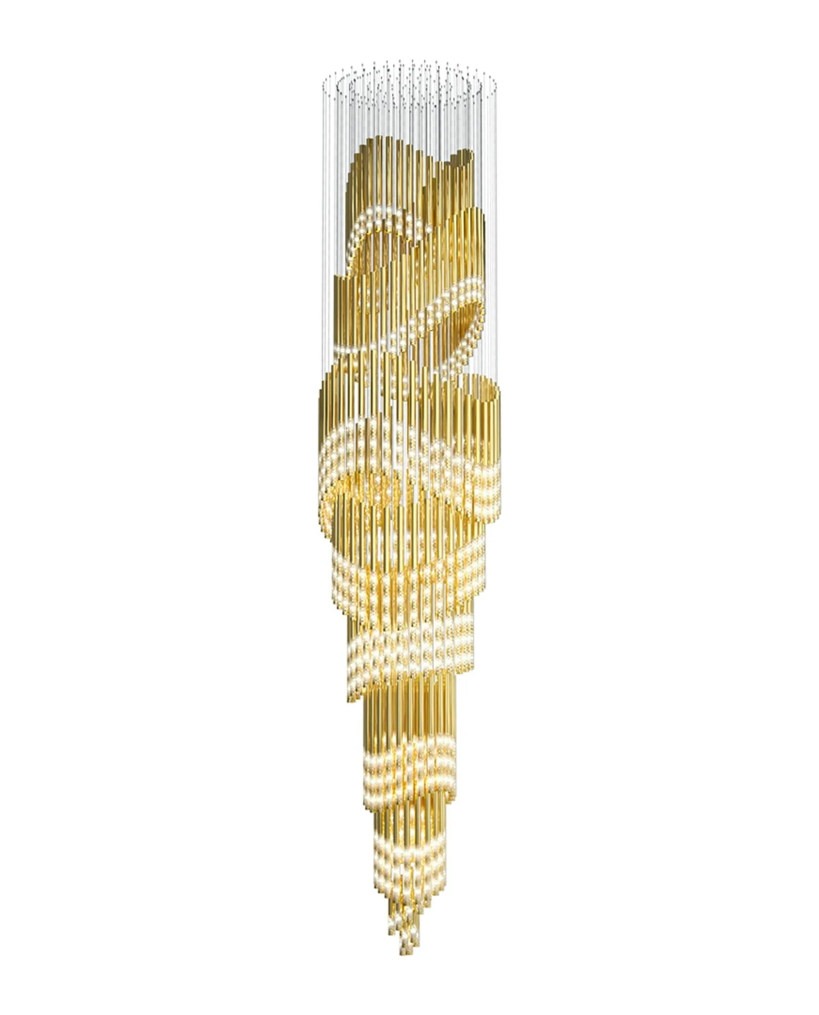 Ovynira Gold Rod Chandelier - Image 31