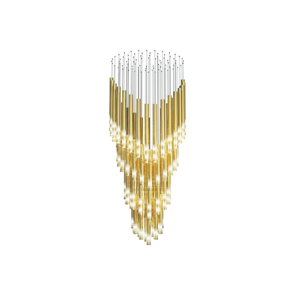 Ovynira Gold Rod Chandelier - Image 37