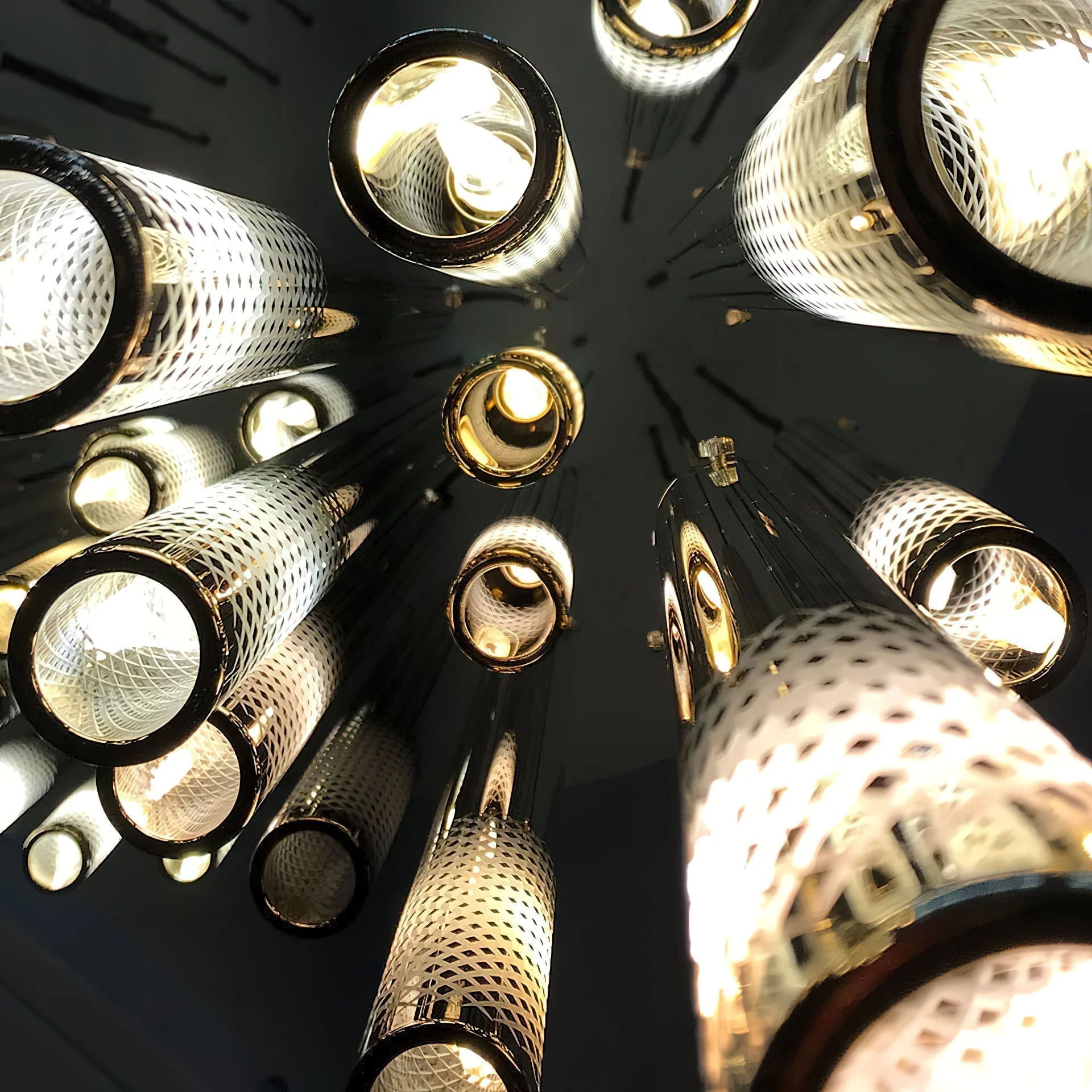 Ovynira Gold Rod Chandelier - Image 46