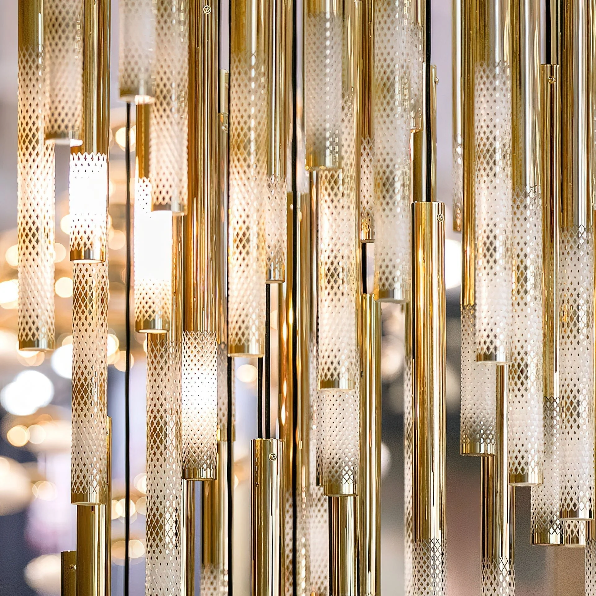 Ovynira Gold Rod Chandelier - Image 48
