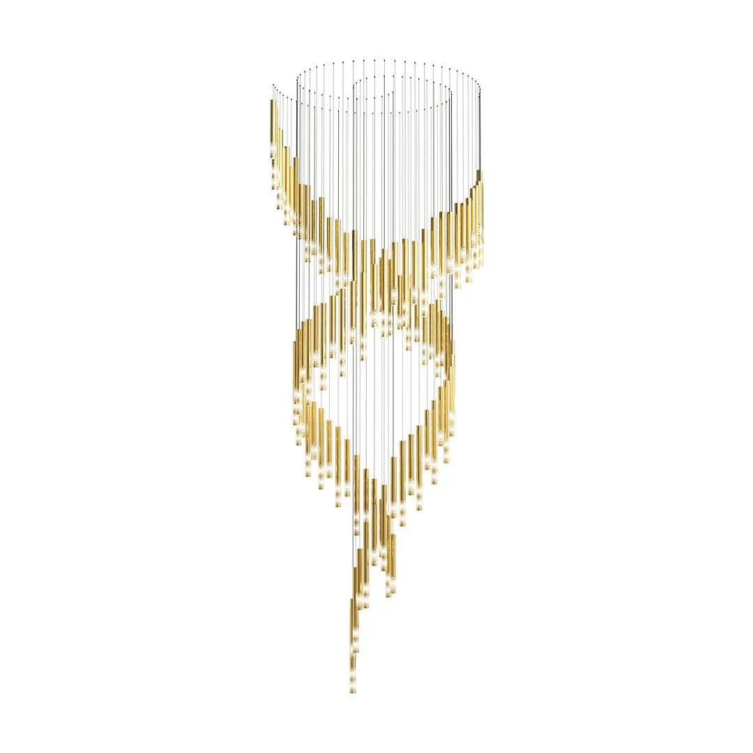 Ovynira Gold Rod Chandelier - Image 50