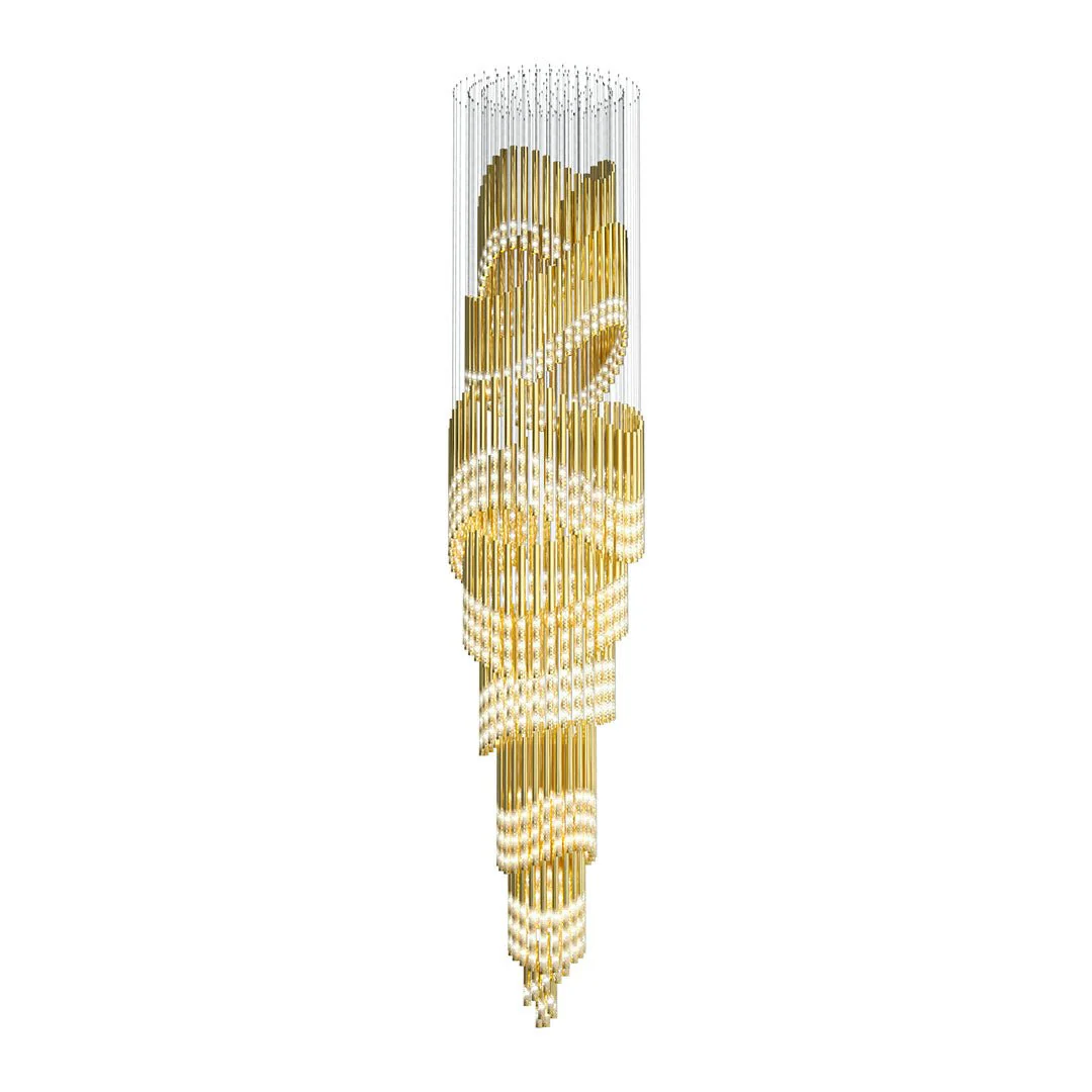 Ovynira Gold Rod Chandelier - Image 51
