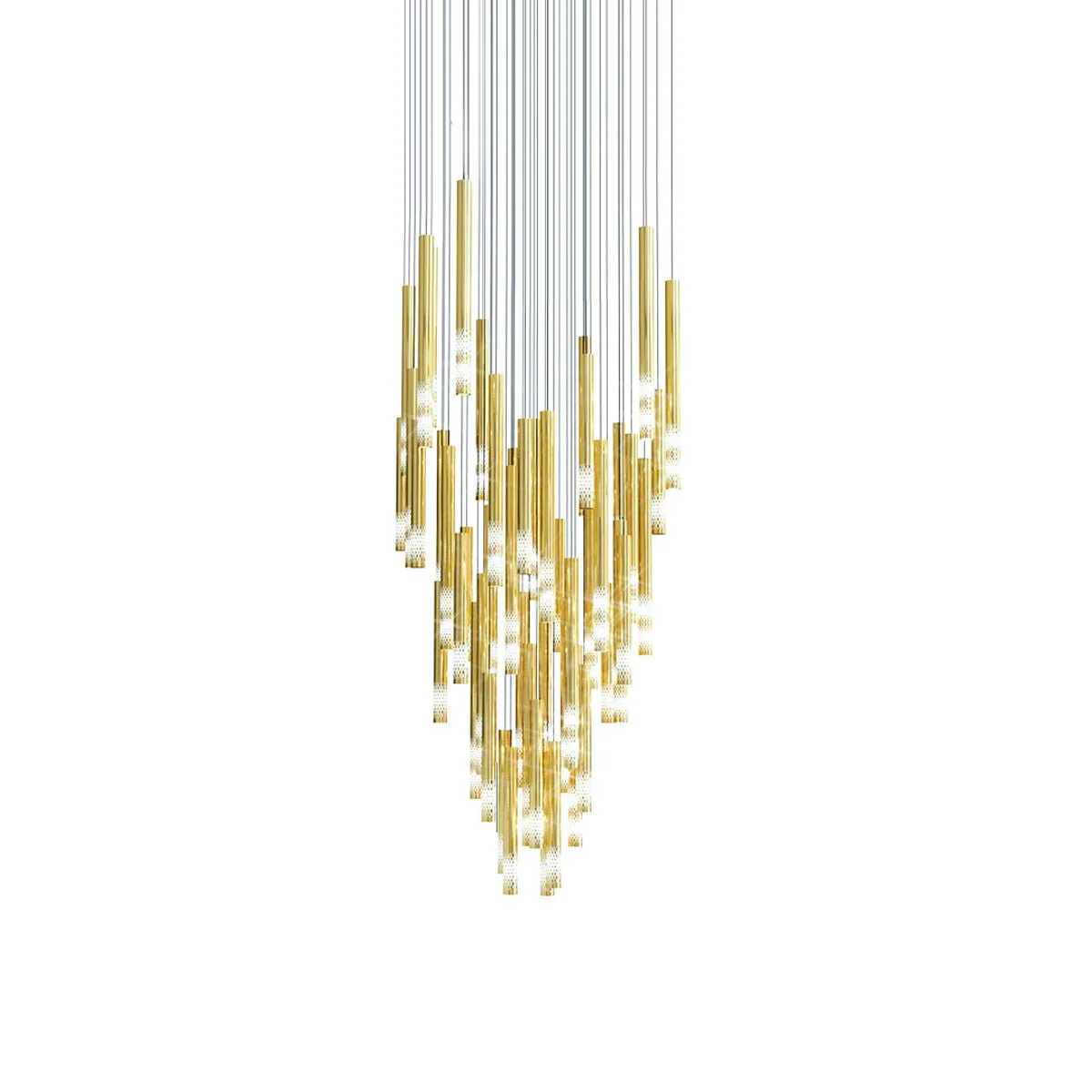 Ovynira Gold Rod Chandelier - Image 6
