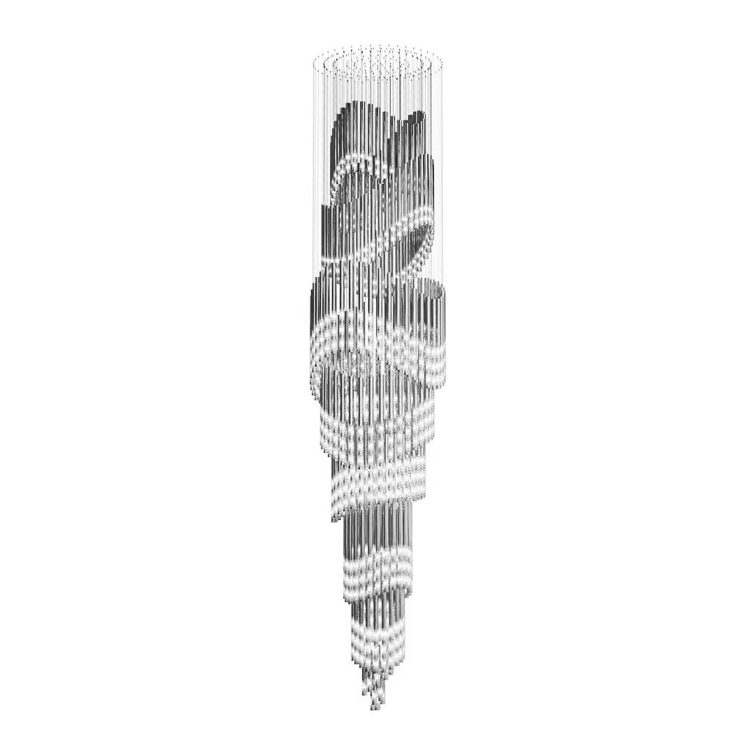Ovynira Gold Rod Chandelier - Image 8