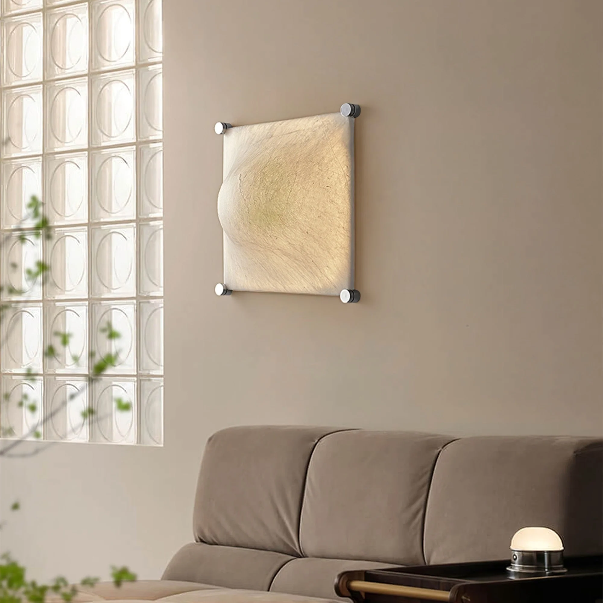 Panel Rustic Silk Wall Light - Image 4