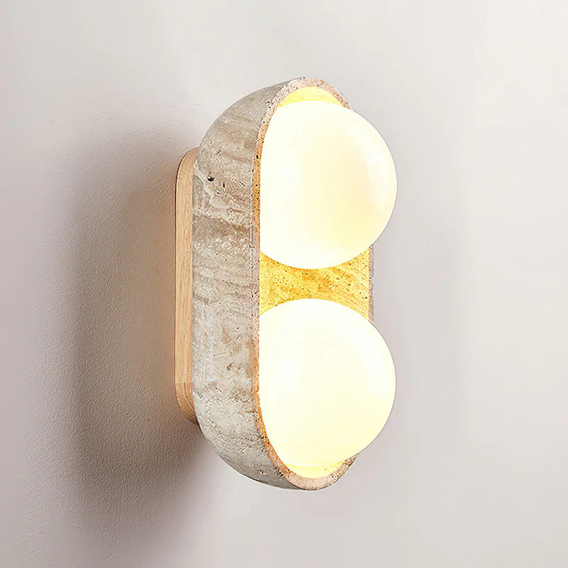 Paola Wabi-Sabi Travertine Wall Light - Image 12