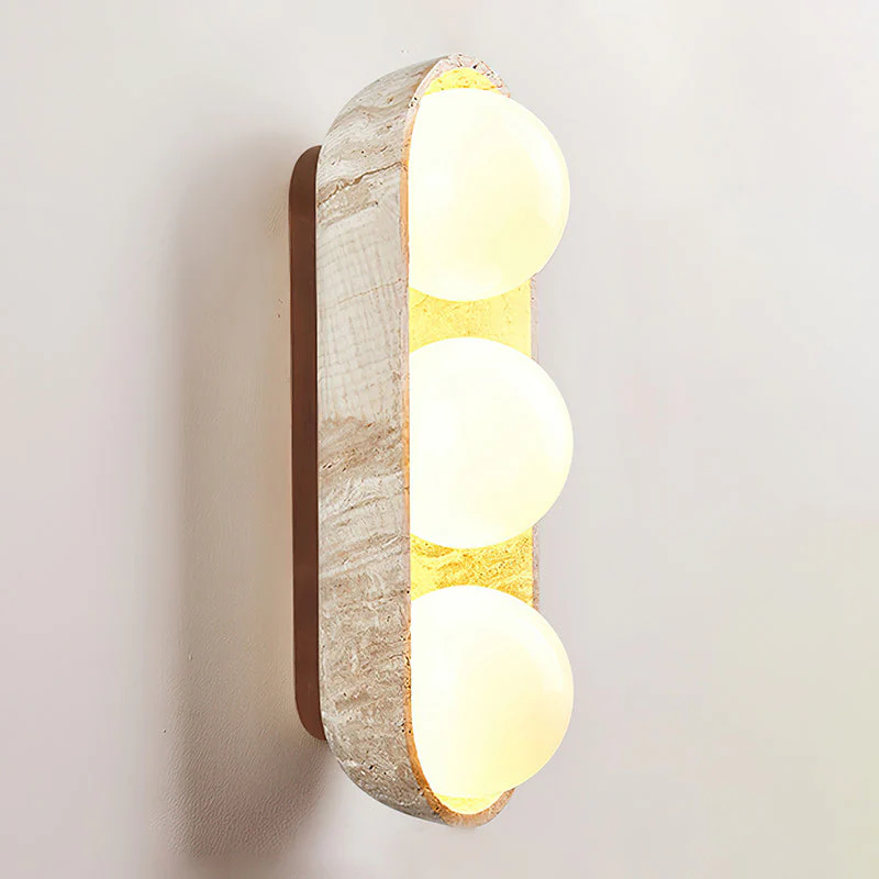 Paola Wabi-Sabi Travertine Wall Light - Image 16