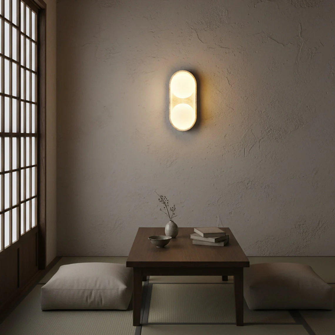 Paola Wabi-Sabi Travertine Wall Light - Image 3