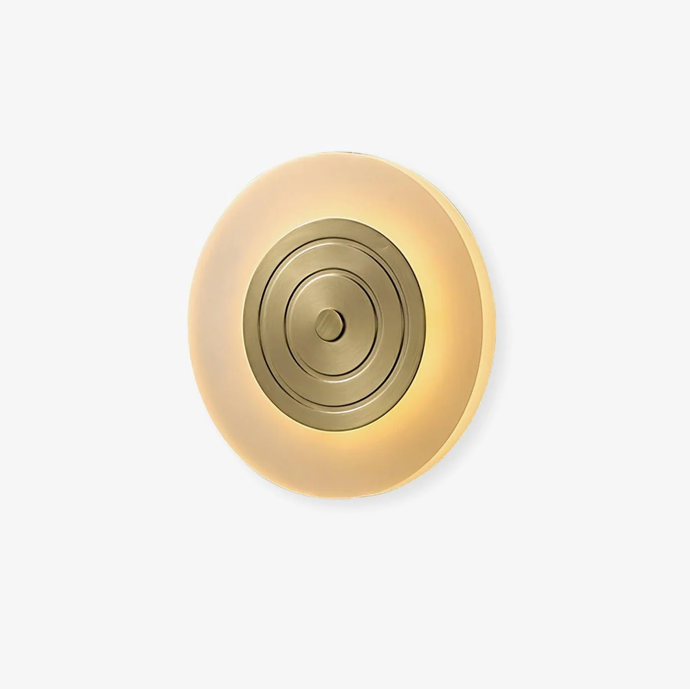 Patricia Round Moon Elegance Brass Wall Lamp
