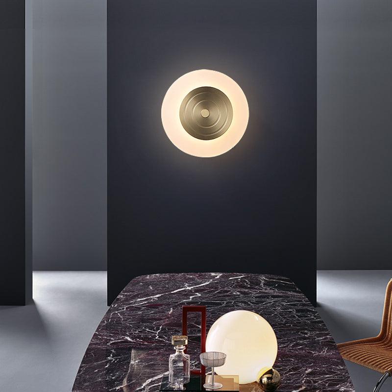 Patricia Round Moon Elegance Brass Wall Lamp - Image 13