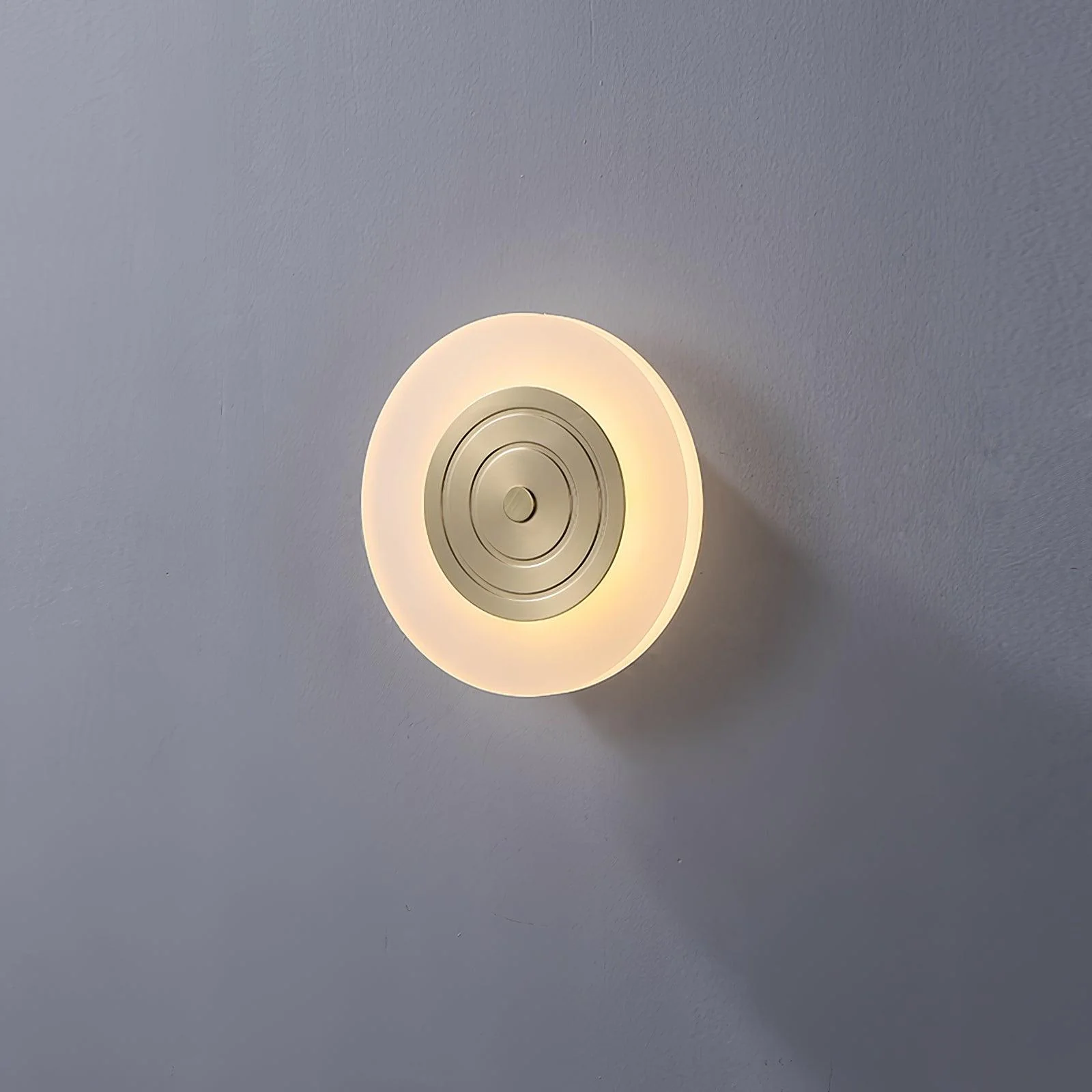 Patricia Round Moon Elegance Brass Wall Lamp - Image 4