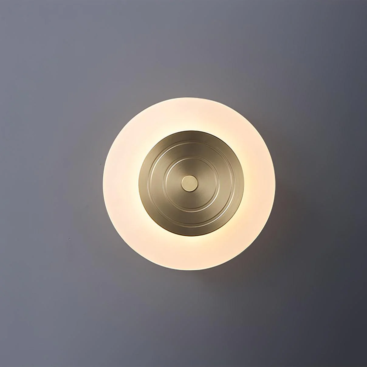 Patricia Round Moon Elegance Brass Wall Lamp - Image 7