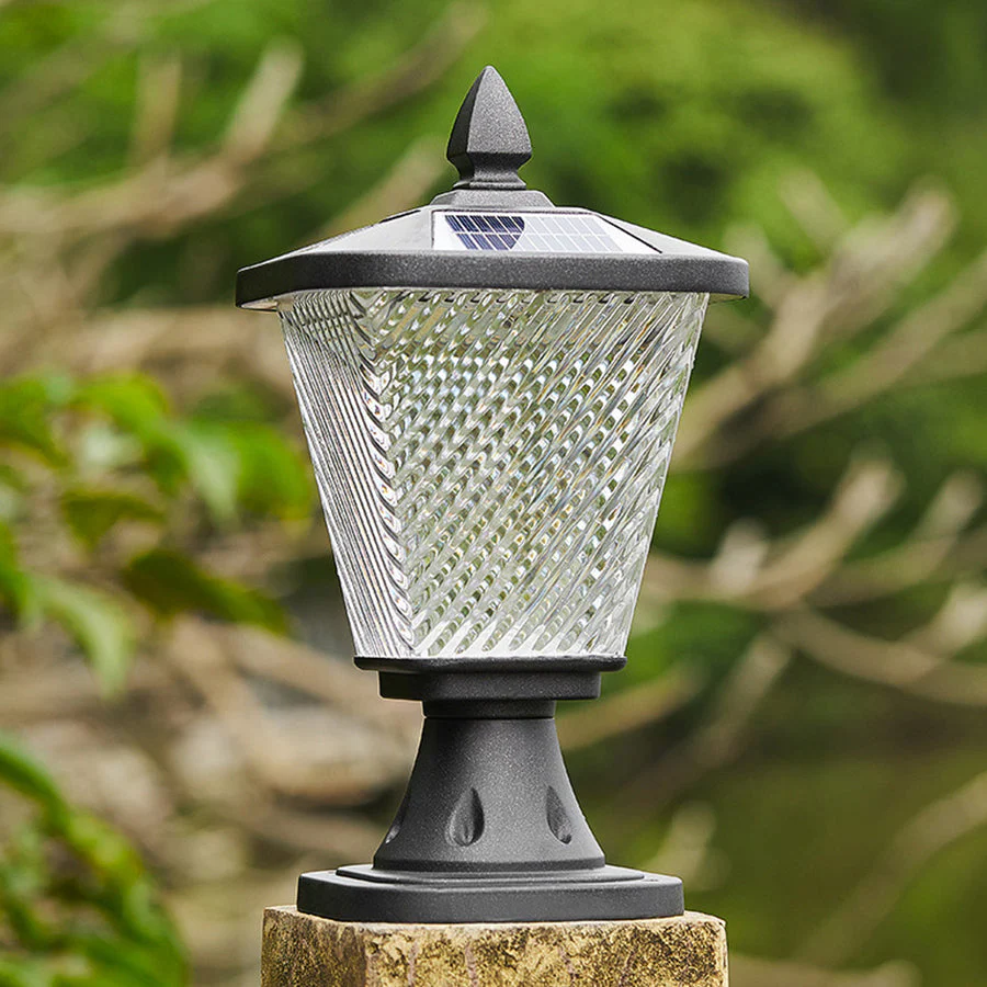 Paxton LED Solar Pyramid Outdoor Pillar Lights - Image 5
