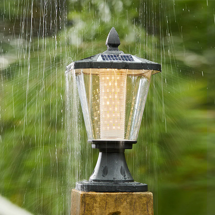 Paxton LED Solar Pyramid Outdoor Pillar Lights - Image 6