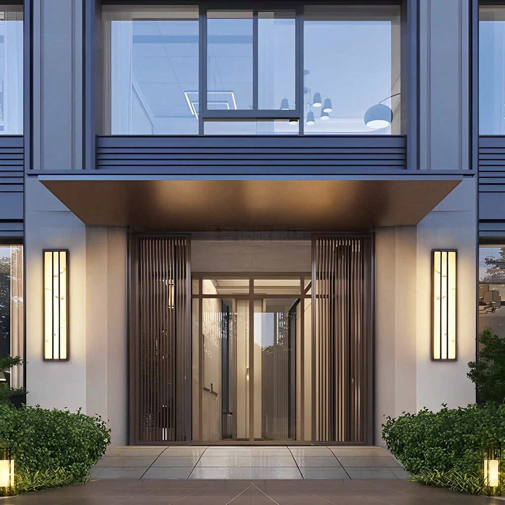 Peacul Minimalist LED Modern Resin Outdoor Wall Light - Image 2