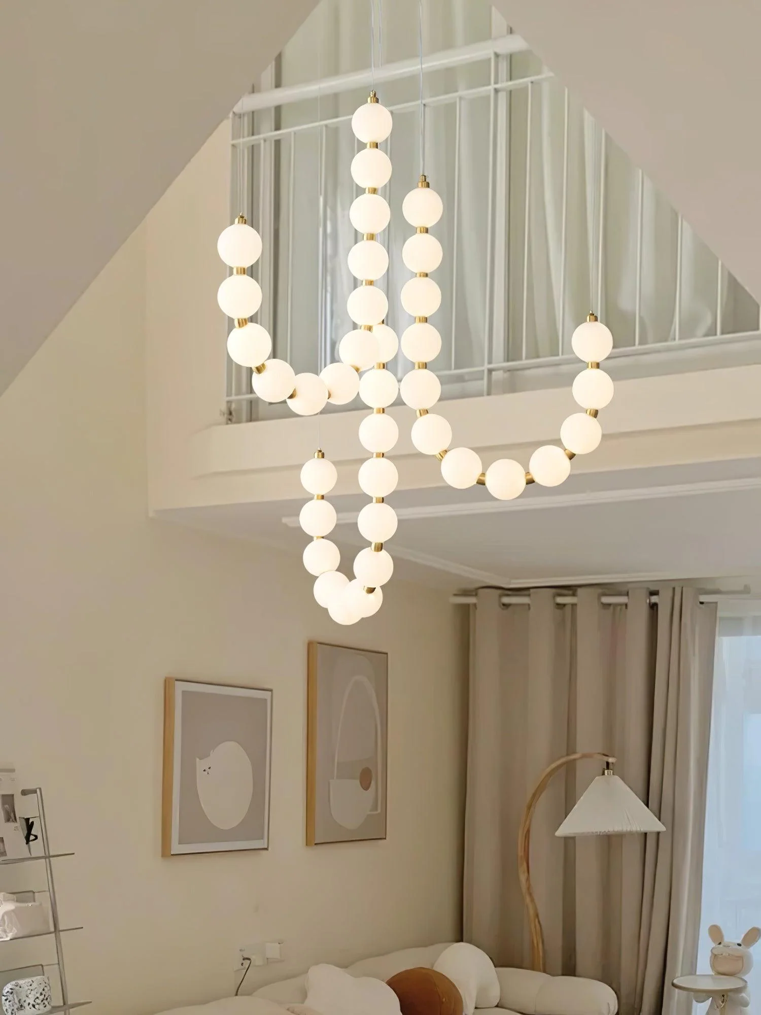 Pearl Modernl Glass Chandelier - Image 11